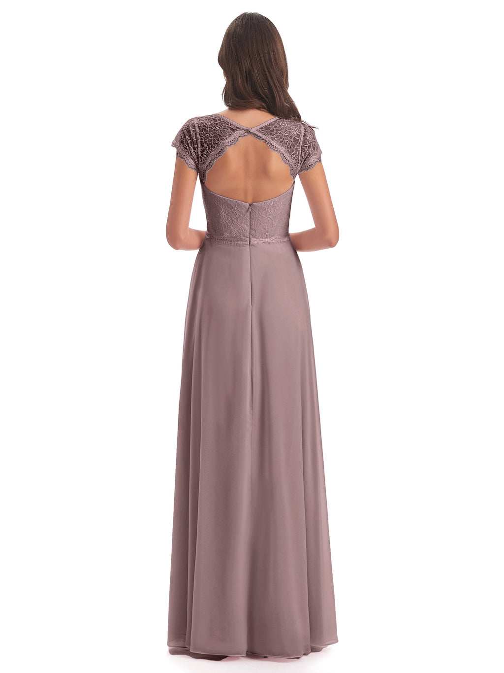 Amelia Sheatch Cap Sleeves Lace Bridesmaid Dresses
