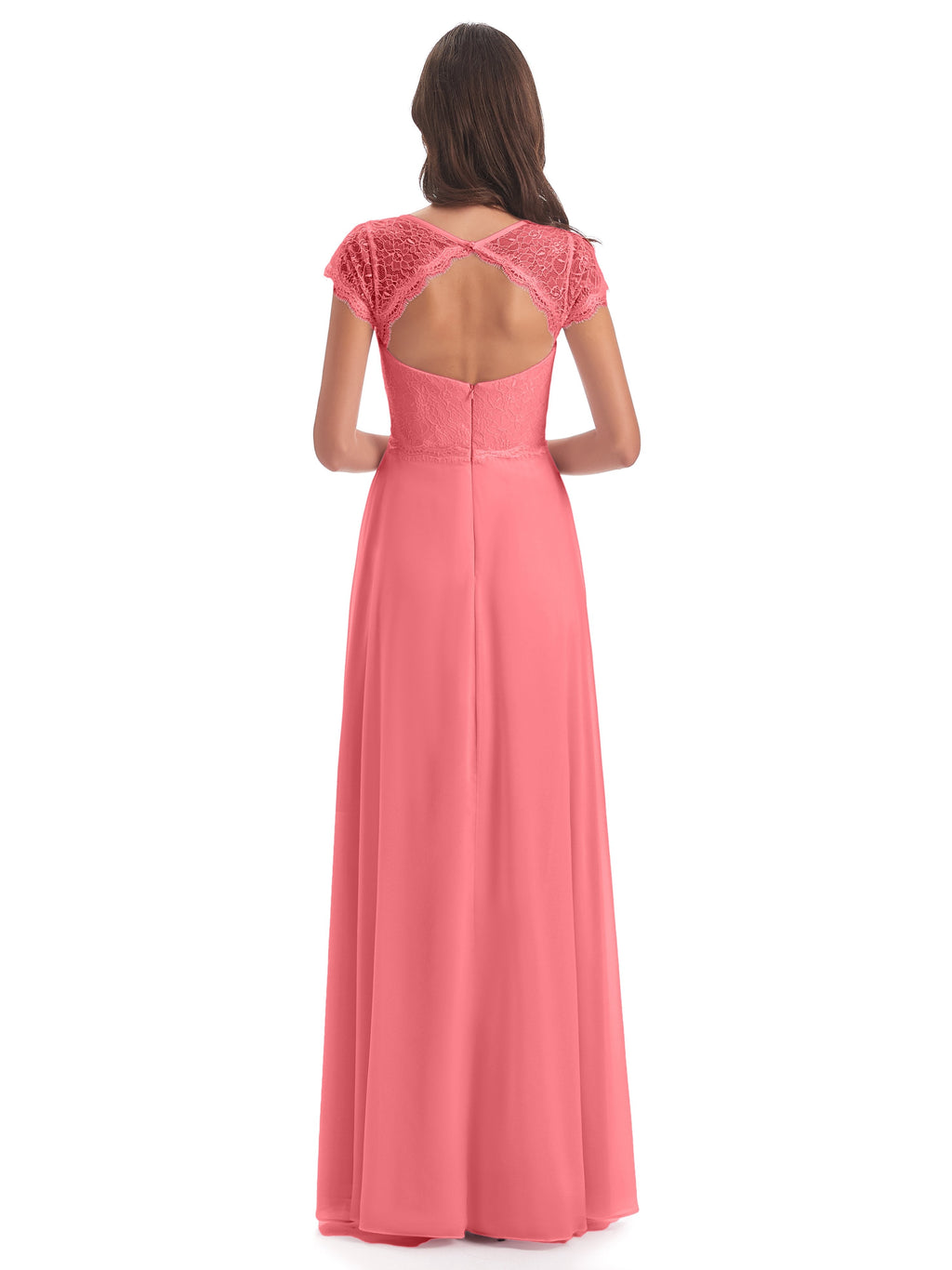 Amelia Sheatch Cap Sleeves Lace Bridesmaid Dresses