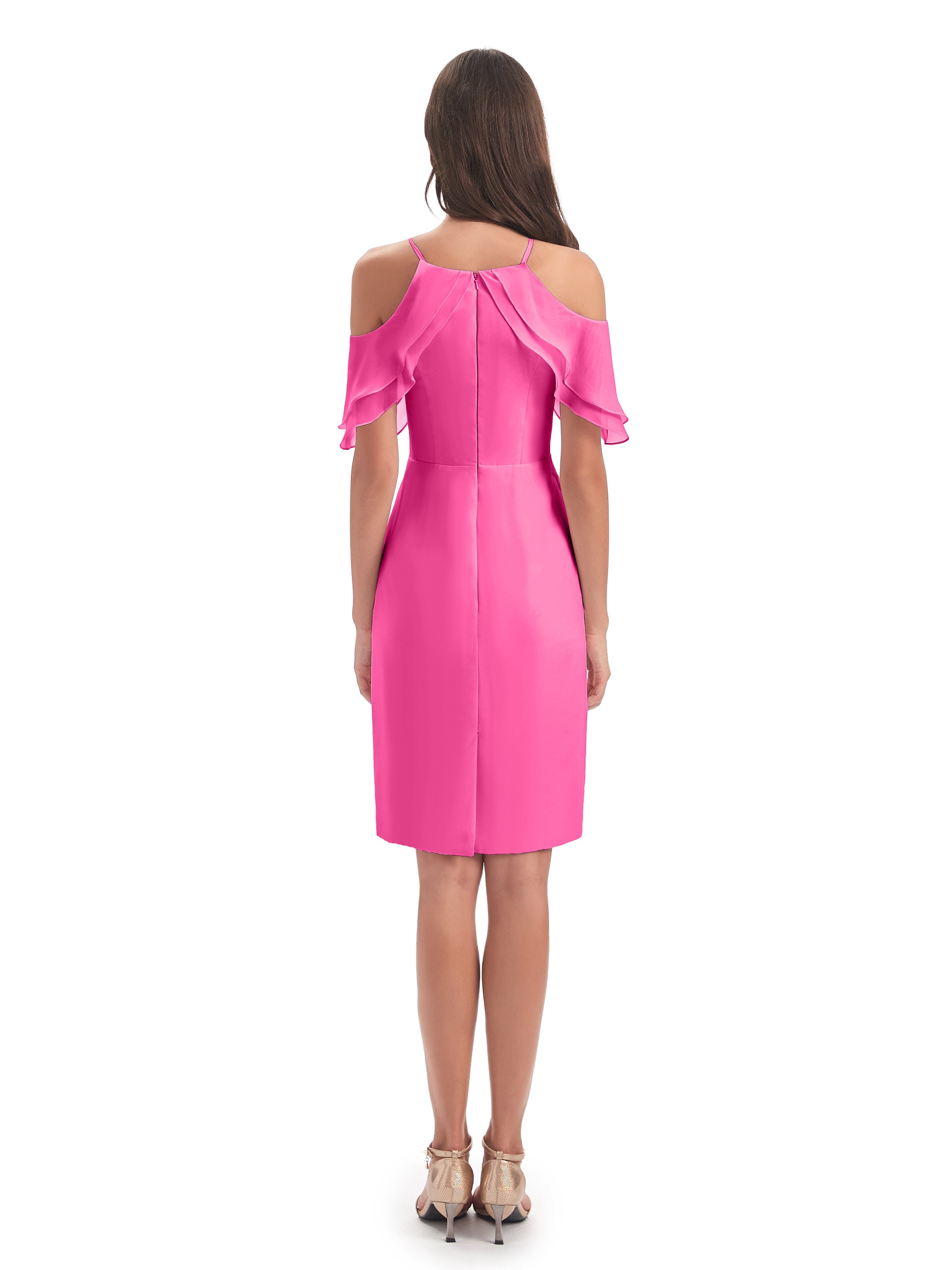 Aranza Off The Shoulder Knee Length Bridesmaid Dresses
