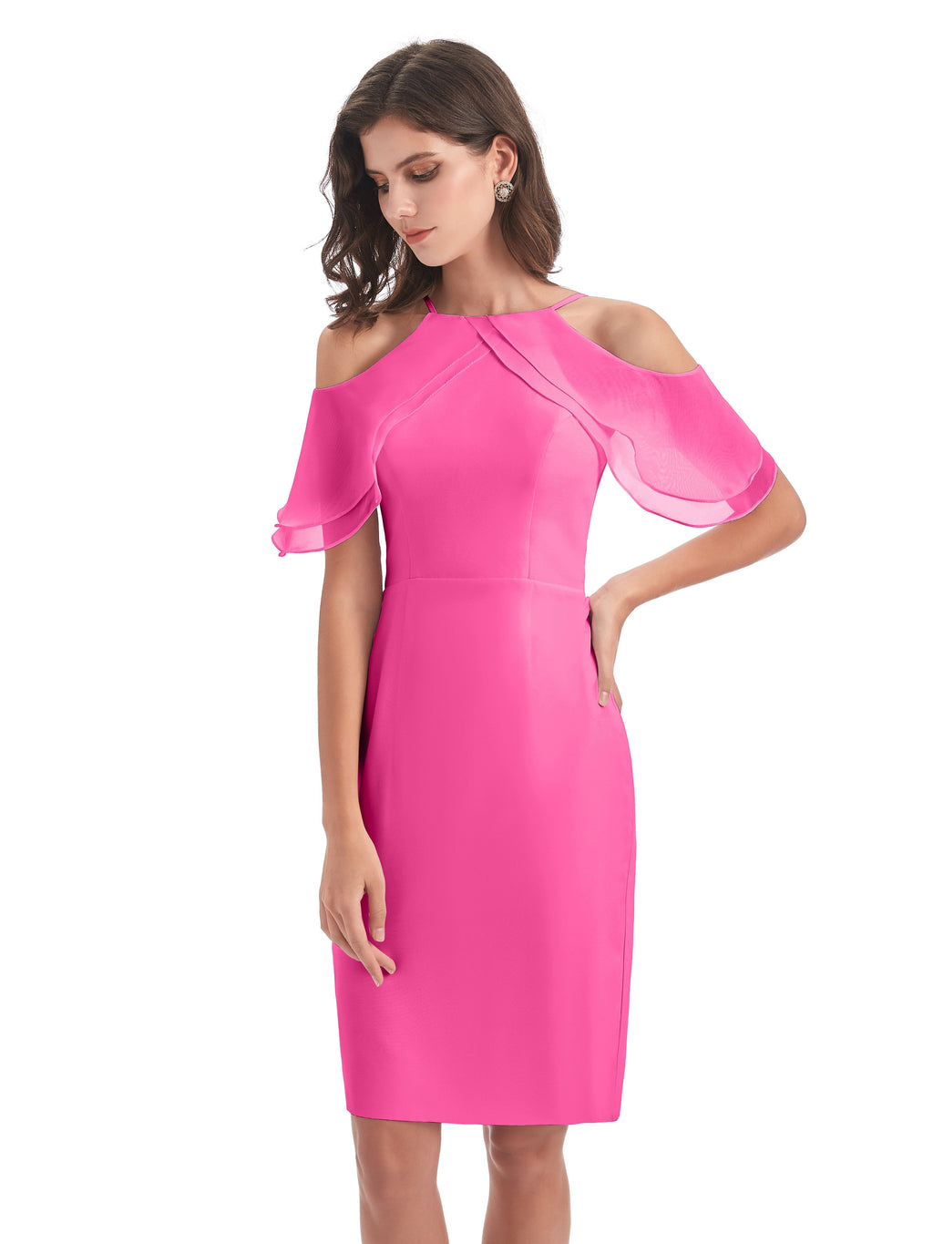 Aranza Off The Shoulder Knee Length Bridesmaid Dresses