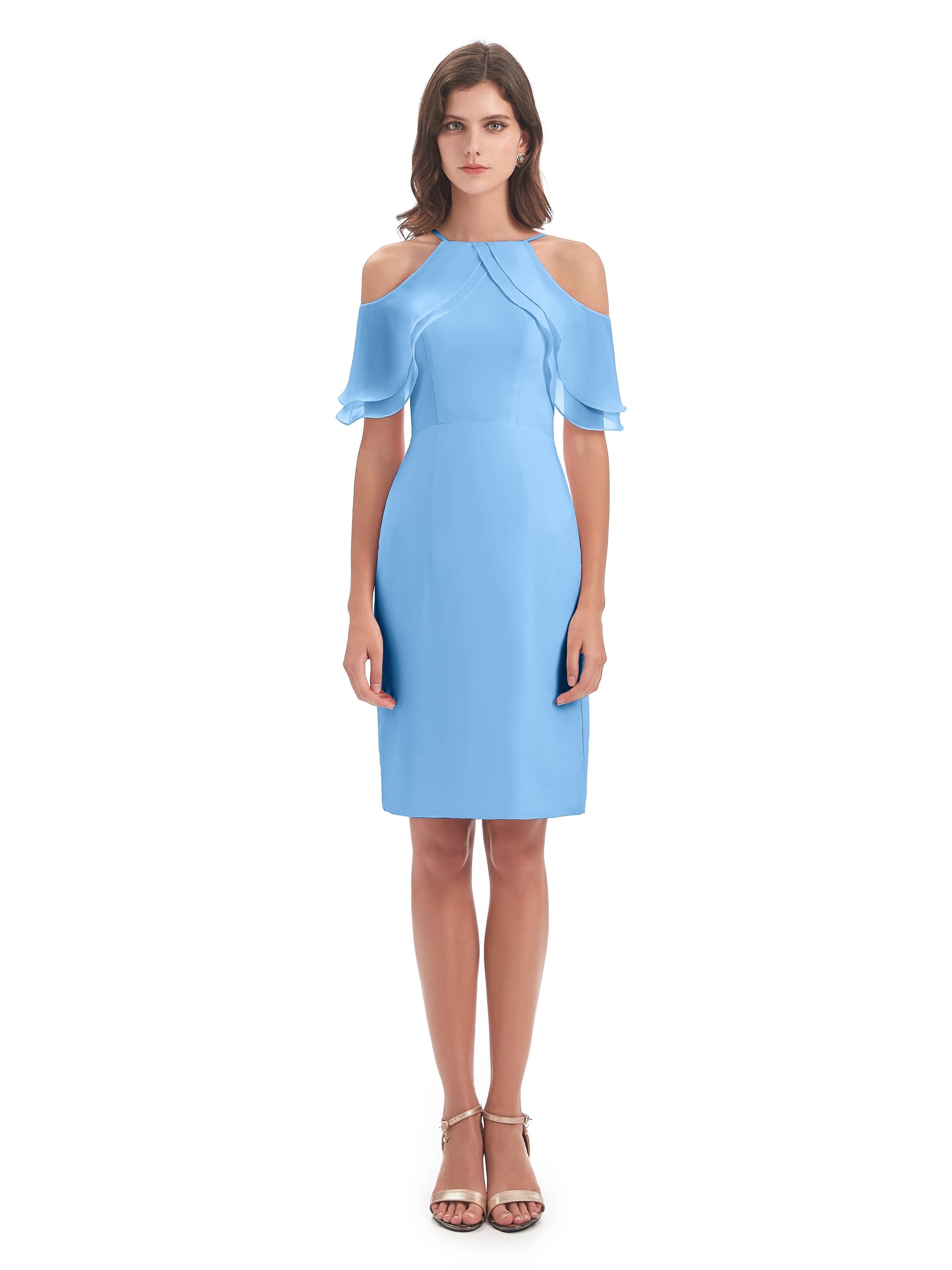 Aranza Off The Shoulder Knee Length Bridesmaid Dresses