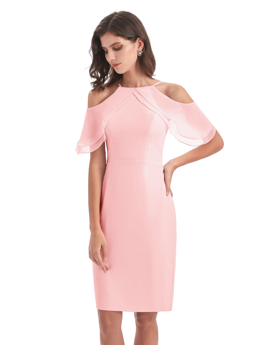 Aranza Off The Shoulder Knee Length Bridesmaid Dresses