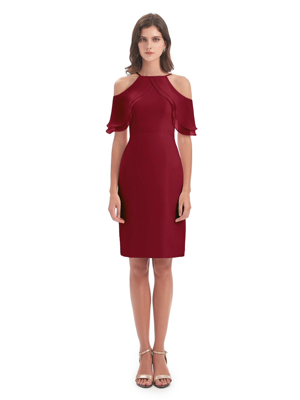 Aranza Off The Shoulder Knee Length Bridesmaid Dresses