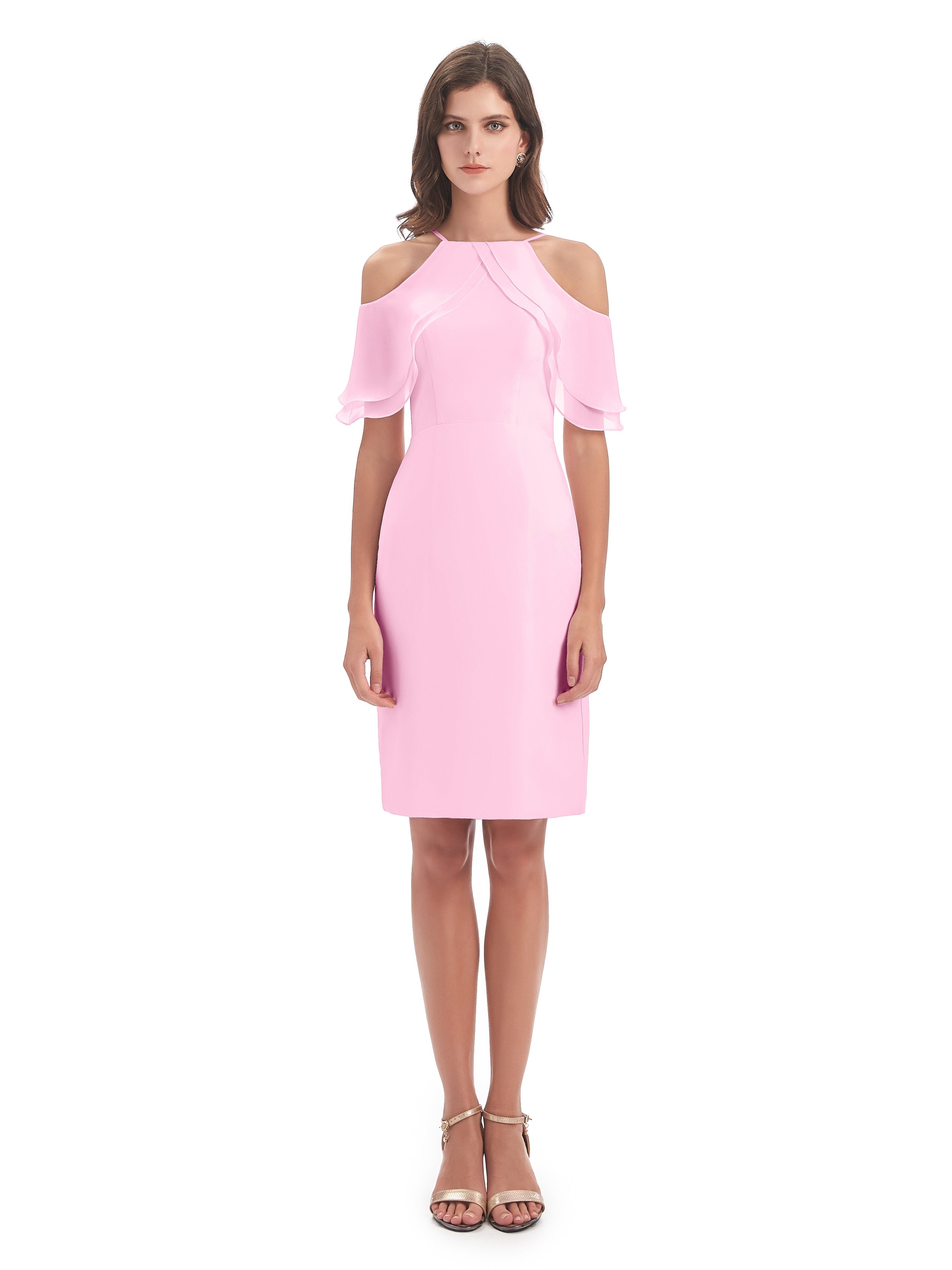 Aranza Off The Shoulder Knee Length Bridesmaid Dresses