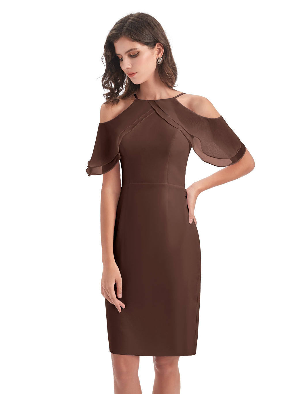Aranza Off The Shoulder Knee Length Bridesmaid Dresses