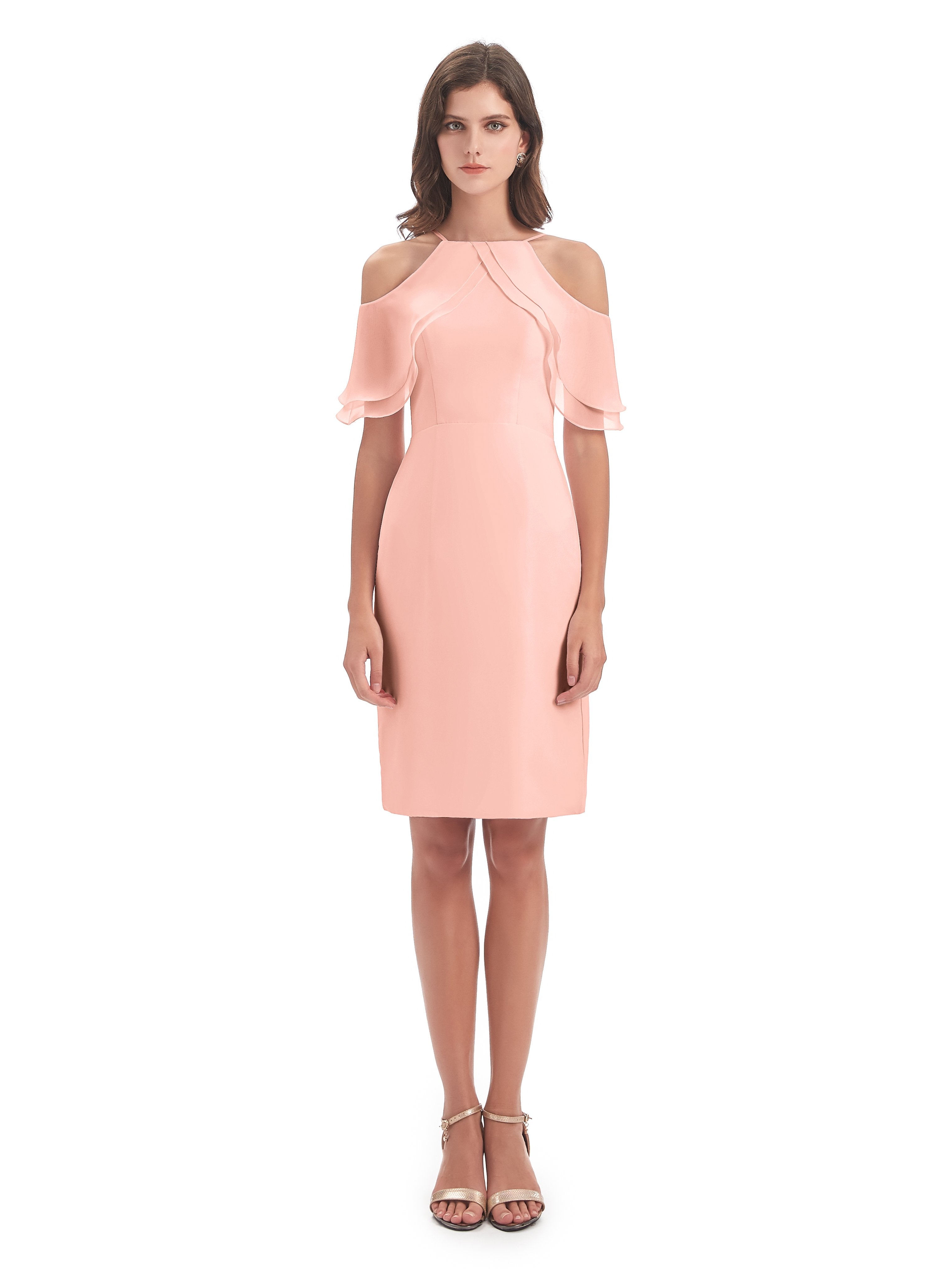 Aranza Off The Shoulder Knee Length Bridesmaid Dresses