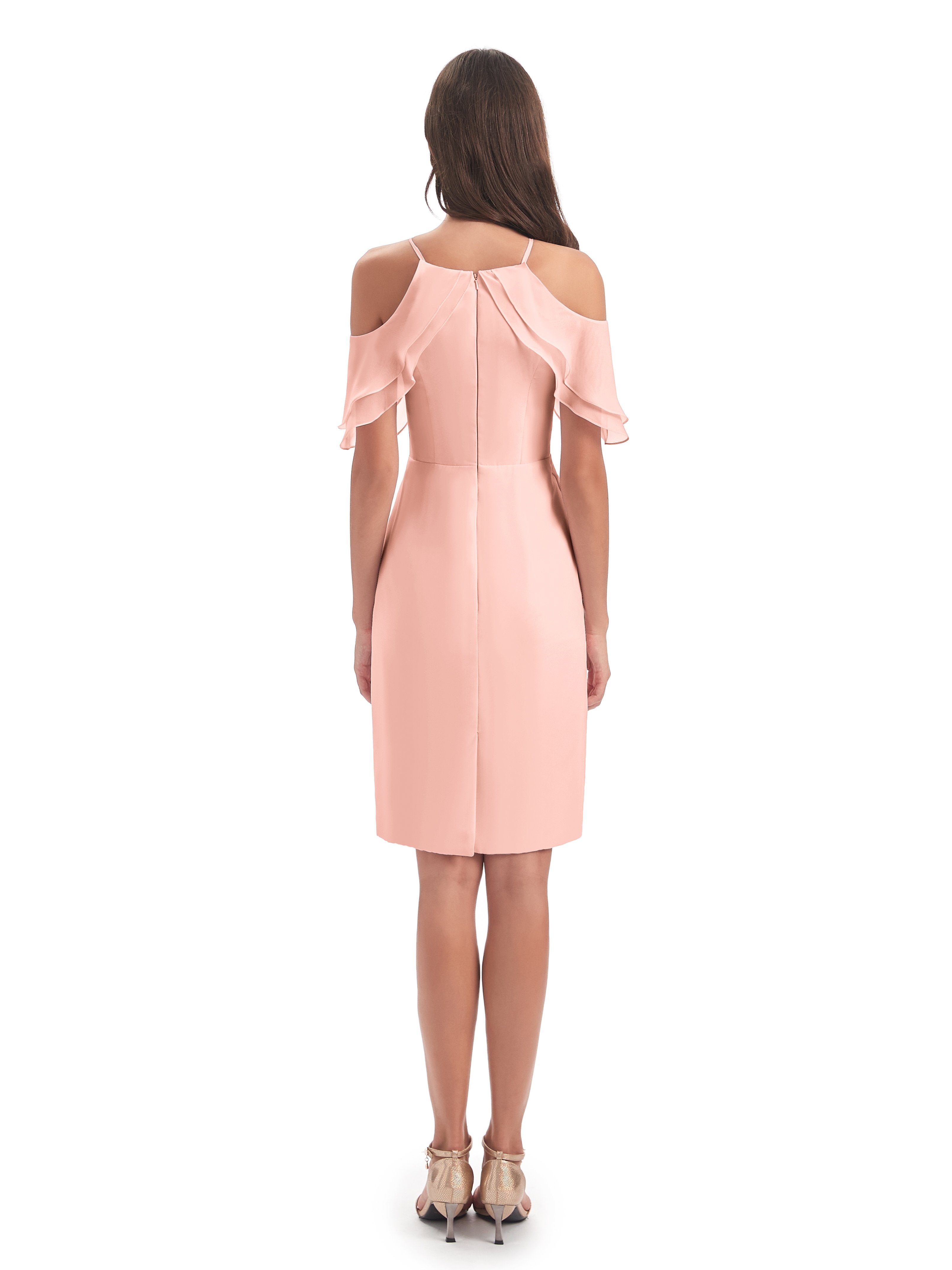 Aranza Off The Shoulder Knee Length Bridesmaid Dresses