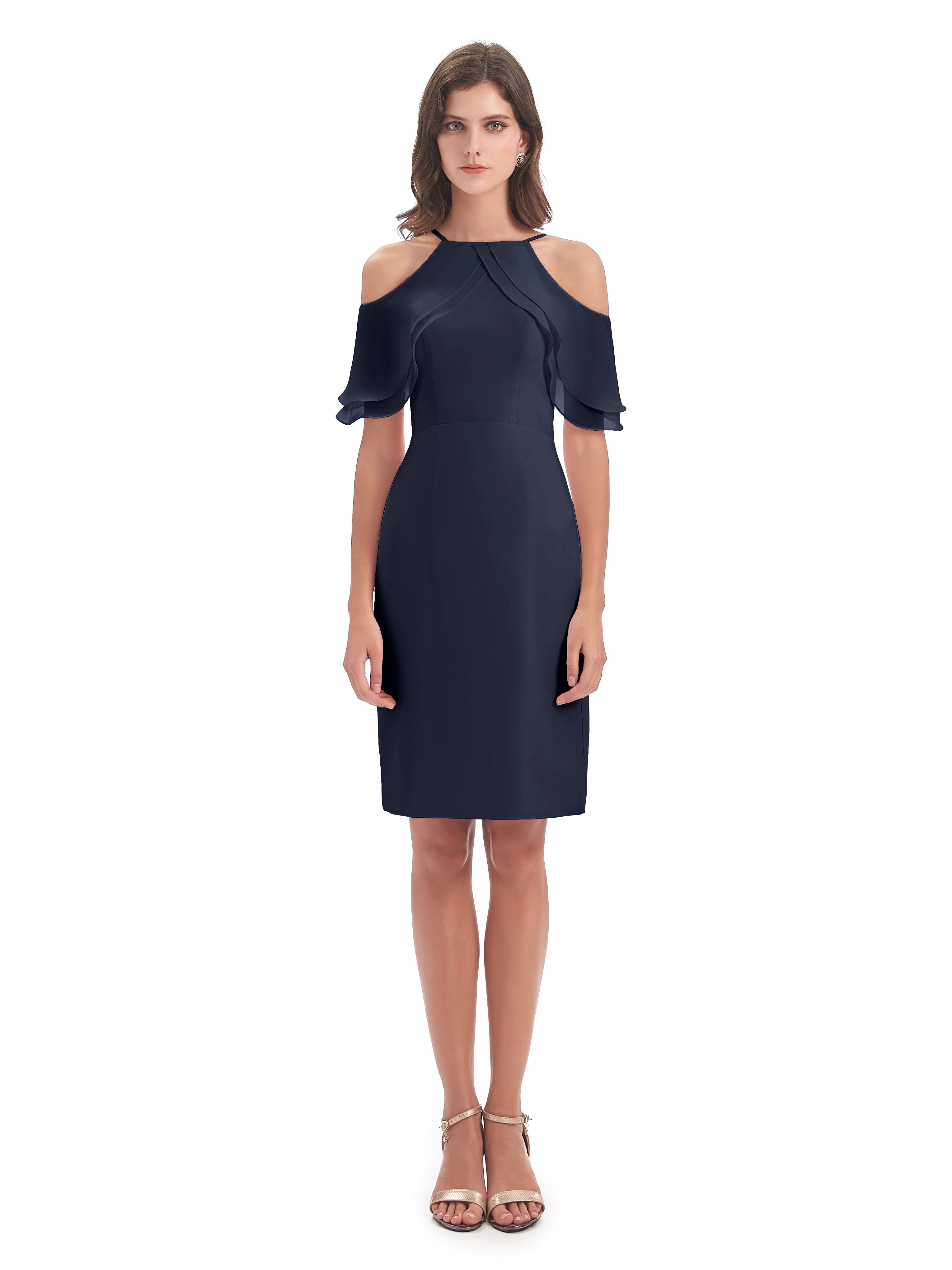 Aranza Off The Shoulder Knee Length Bridesmaid Dresses