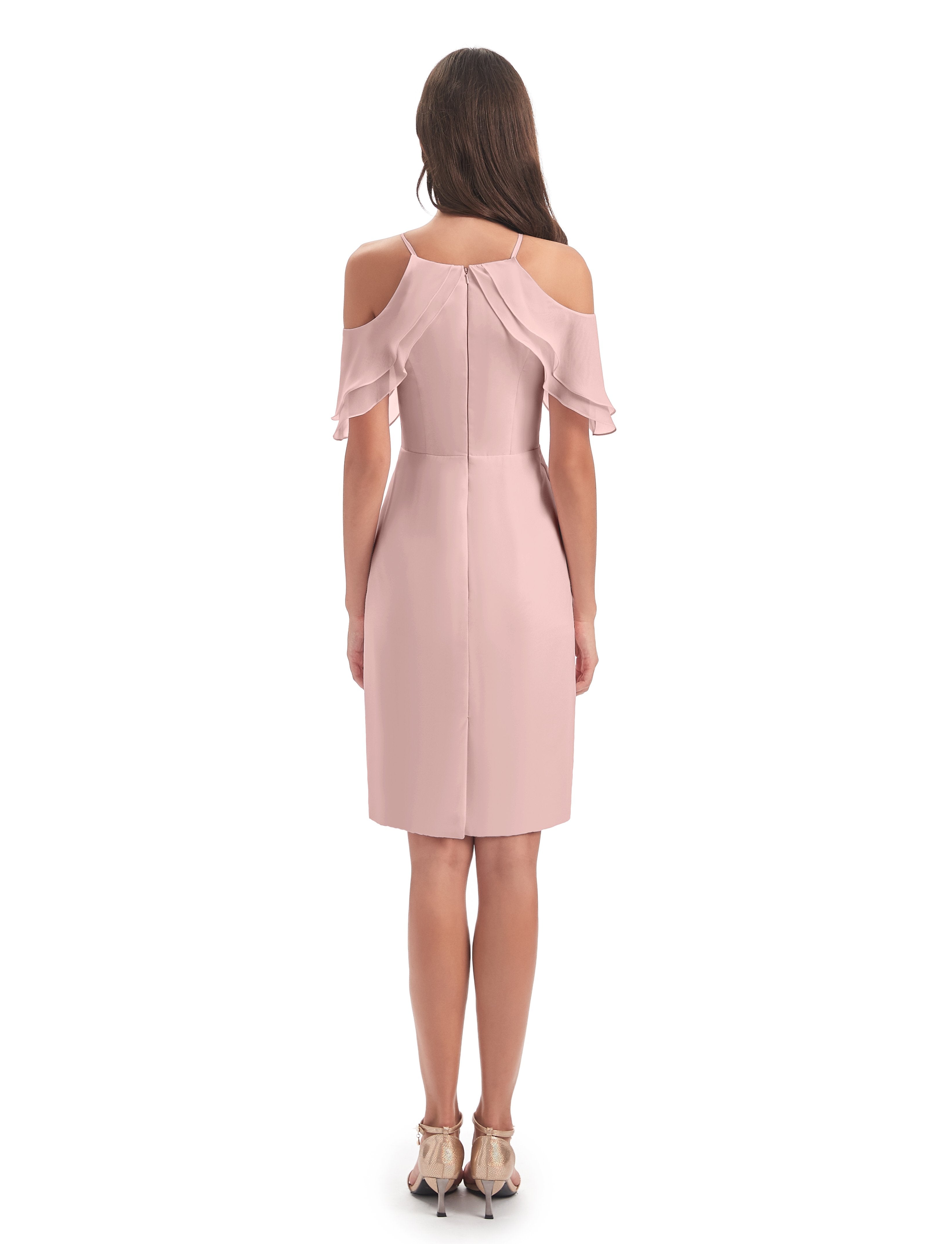 Aranza Off The Shoulder Knee Length Bridesmaid Dresses