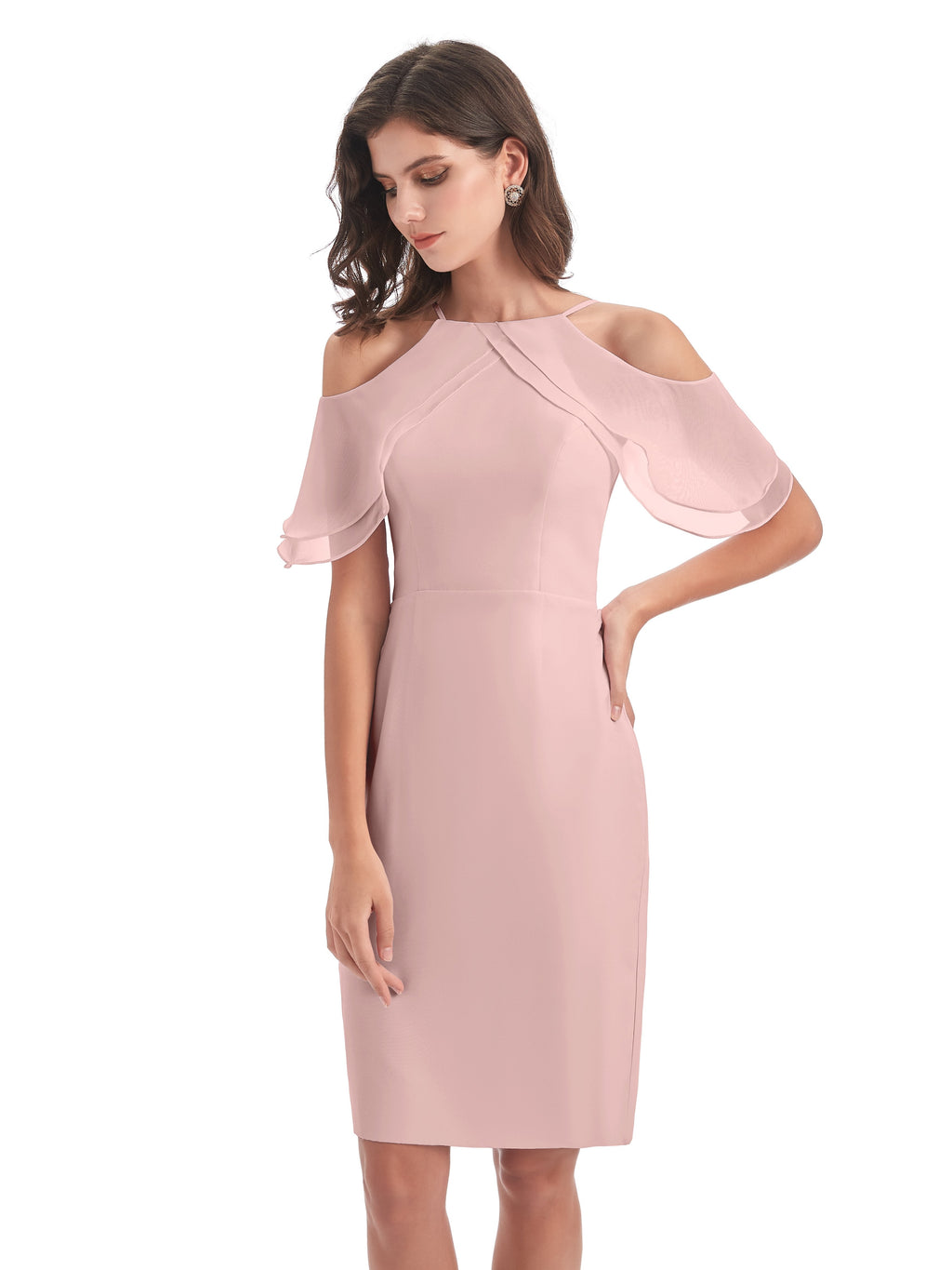 Aranza Off The Shoulder Knee Length Bridesmaid Dresses