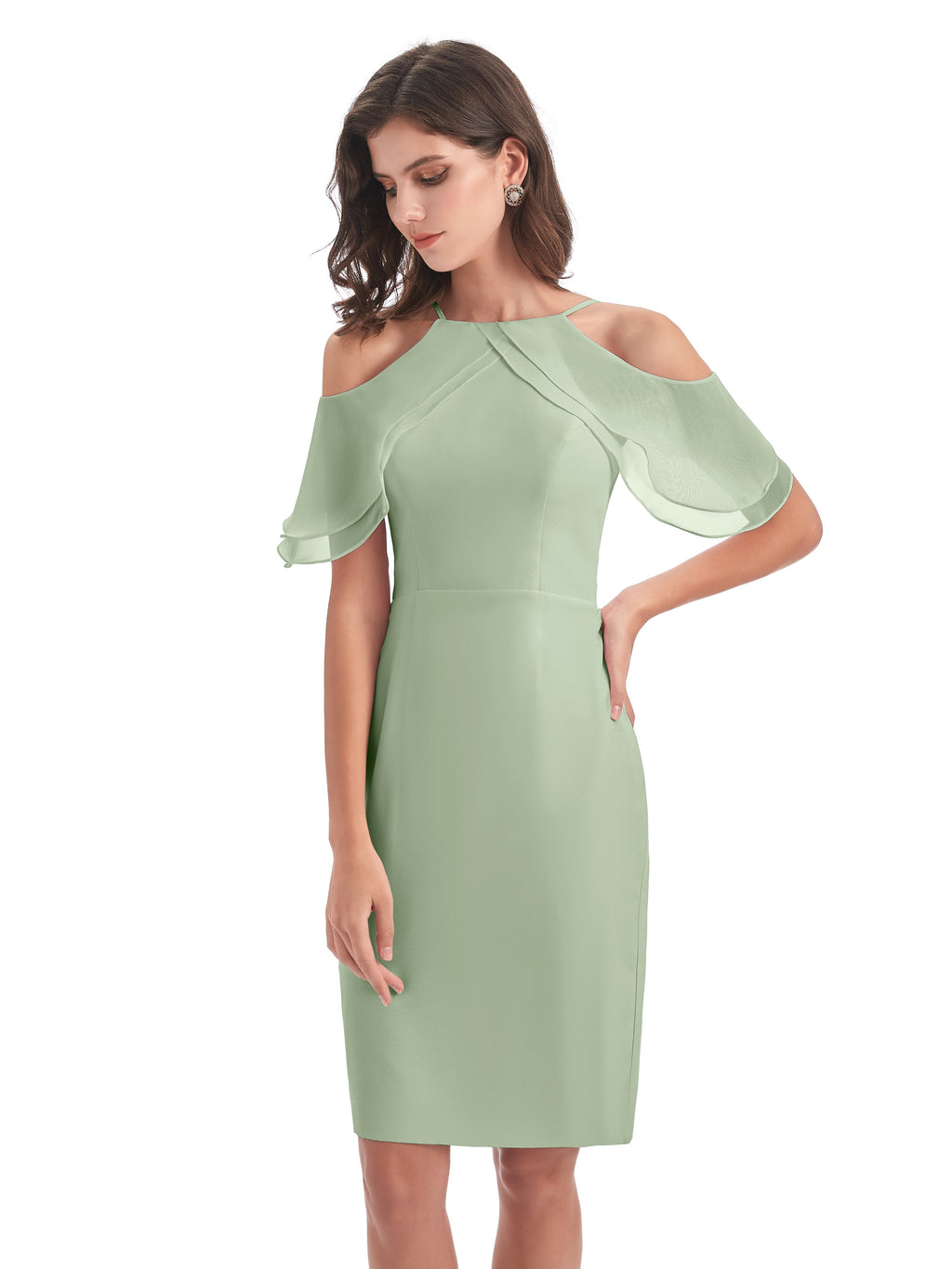 Aranza Off The Shoulder Knee Length Bridesmaid Dresses