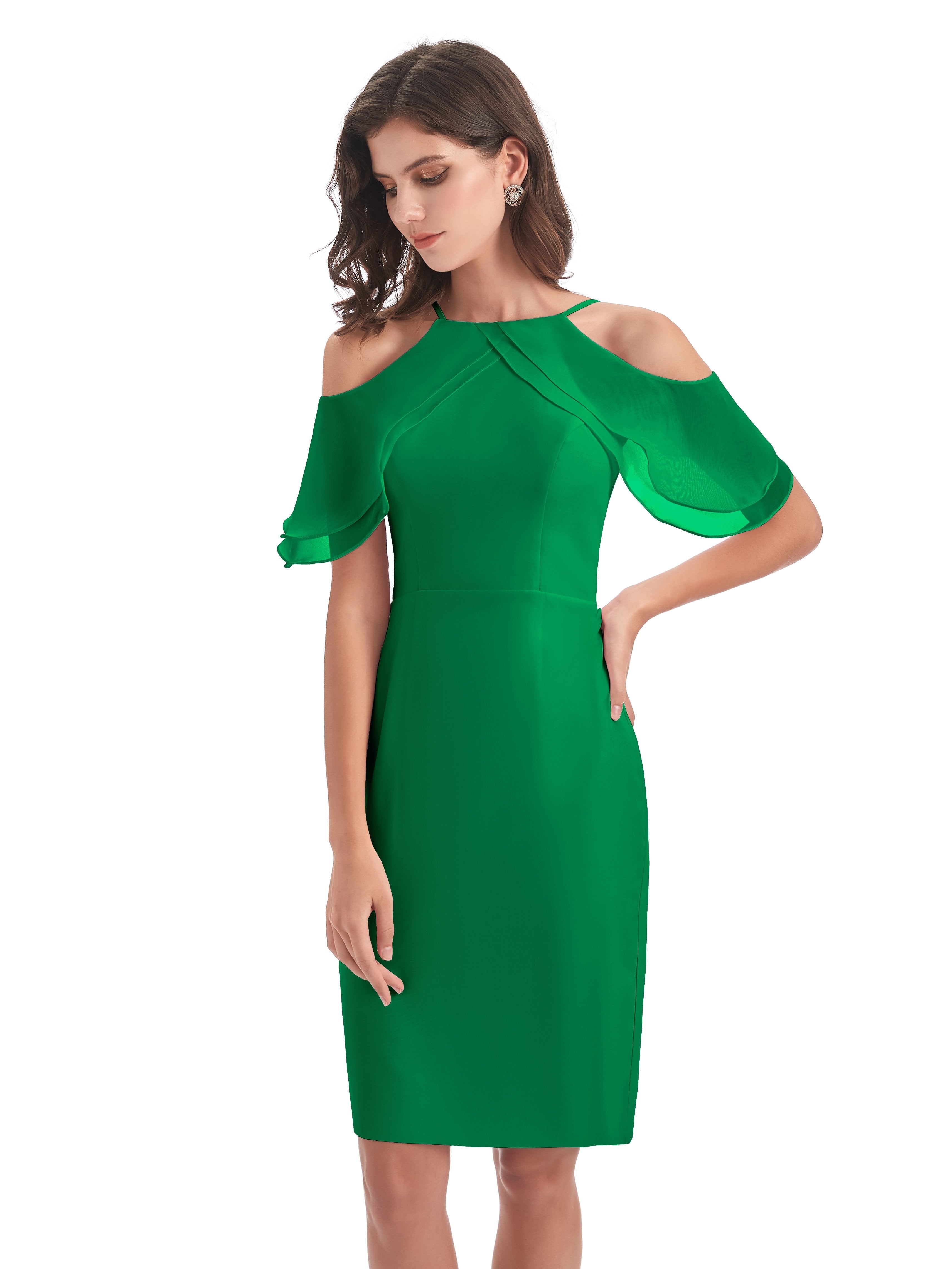 Aranza Off The Shoulder Knee Length Bridesmaid Dresses