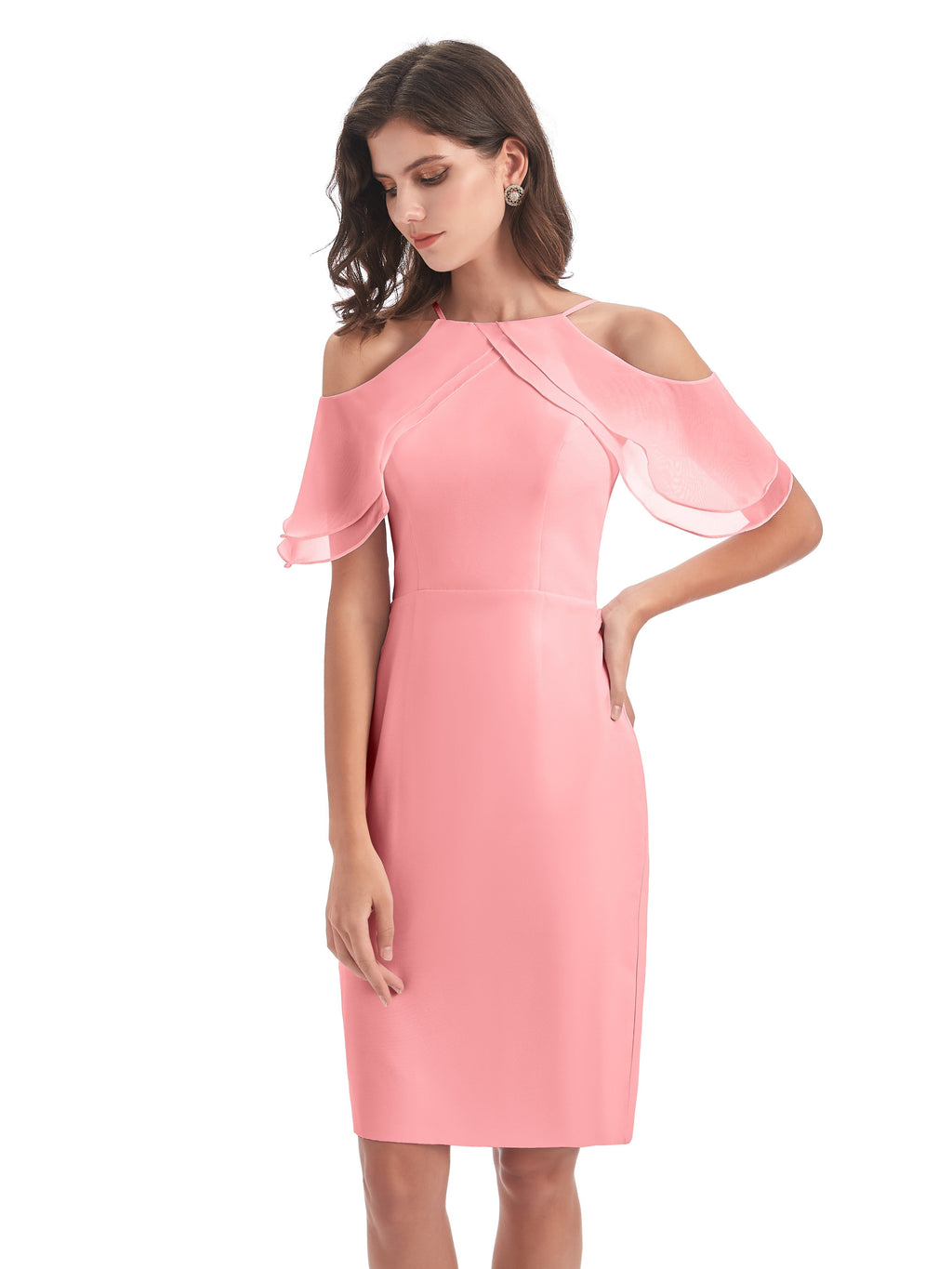Aranza Off The Shoulder Knee Length Bridesmaid Dresses