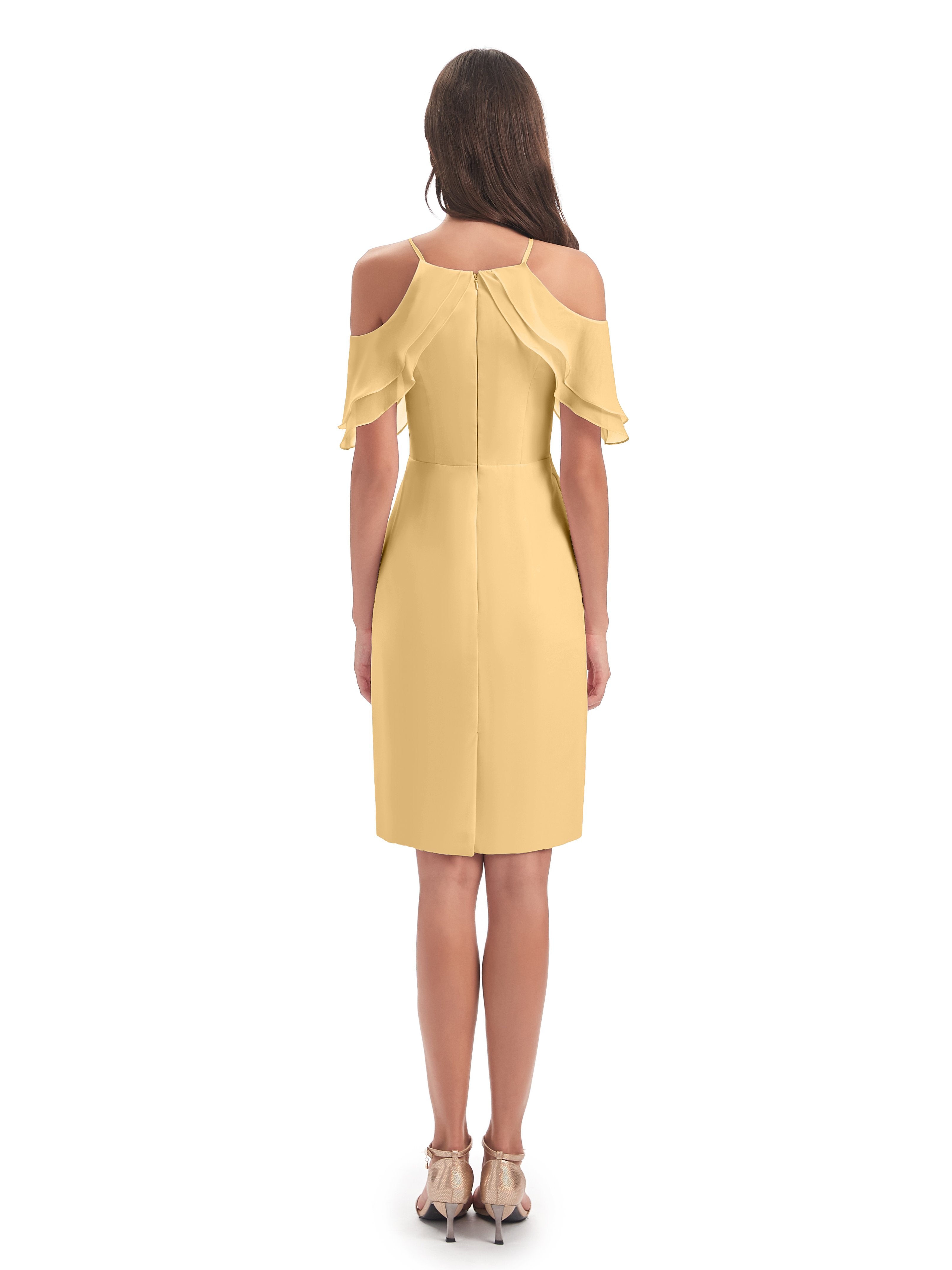 Aranza Off The Shoulder Knee Length Bridesmaid Dresses