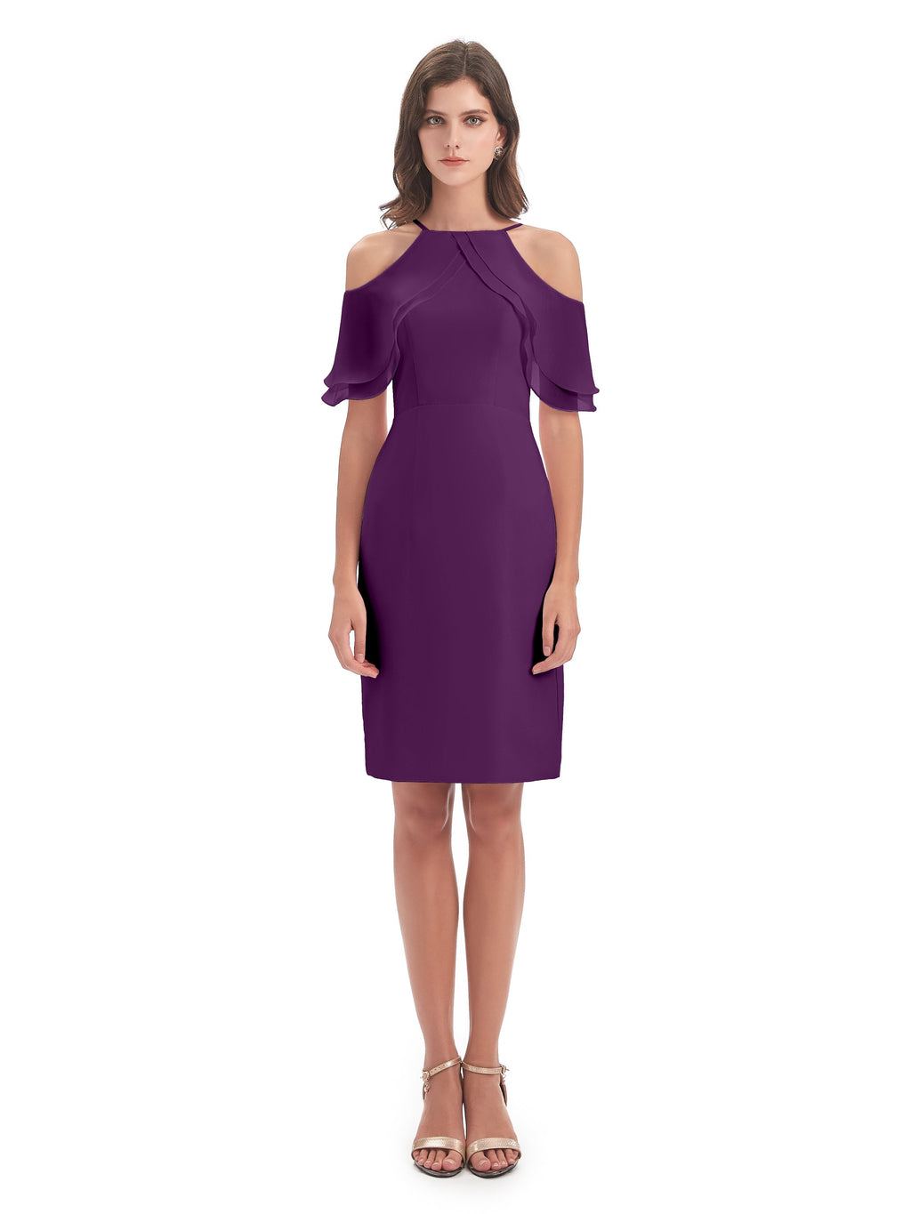 Aranza Off The Shoulder Knee Length Bridesmaid Dresses