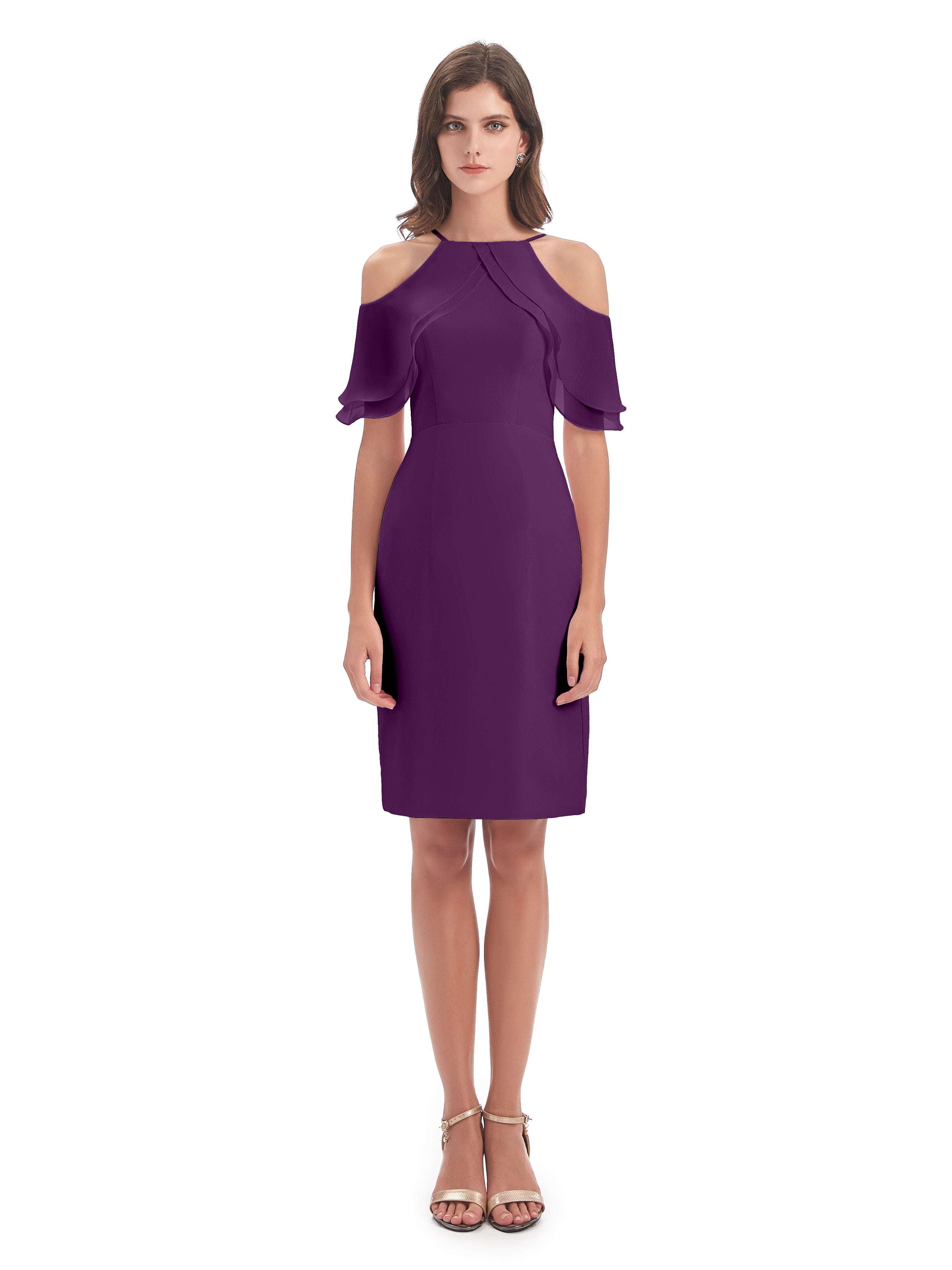 Aranza Off The Shoulder Knee Length Bridesmaid Dresses