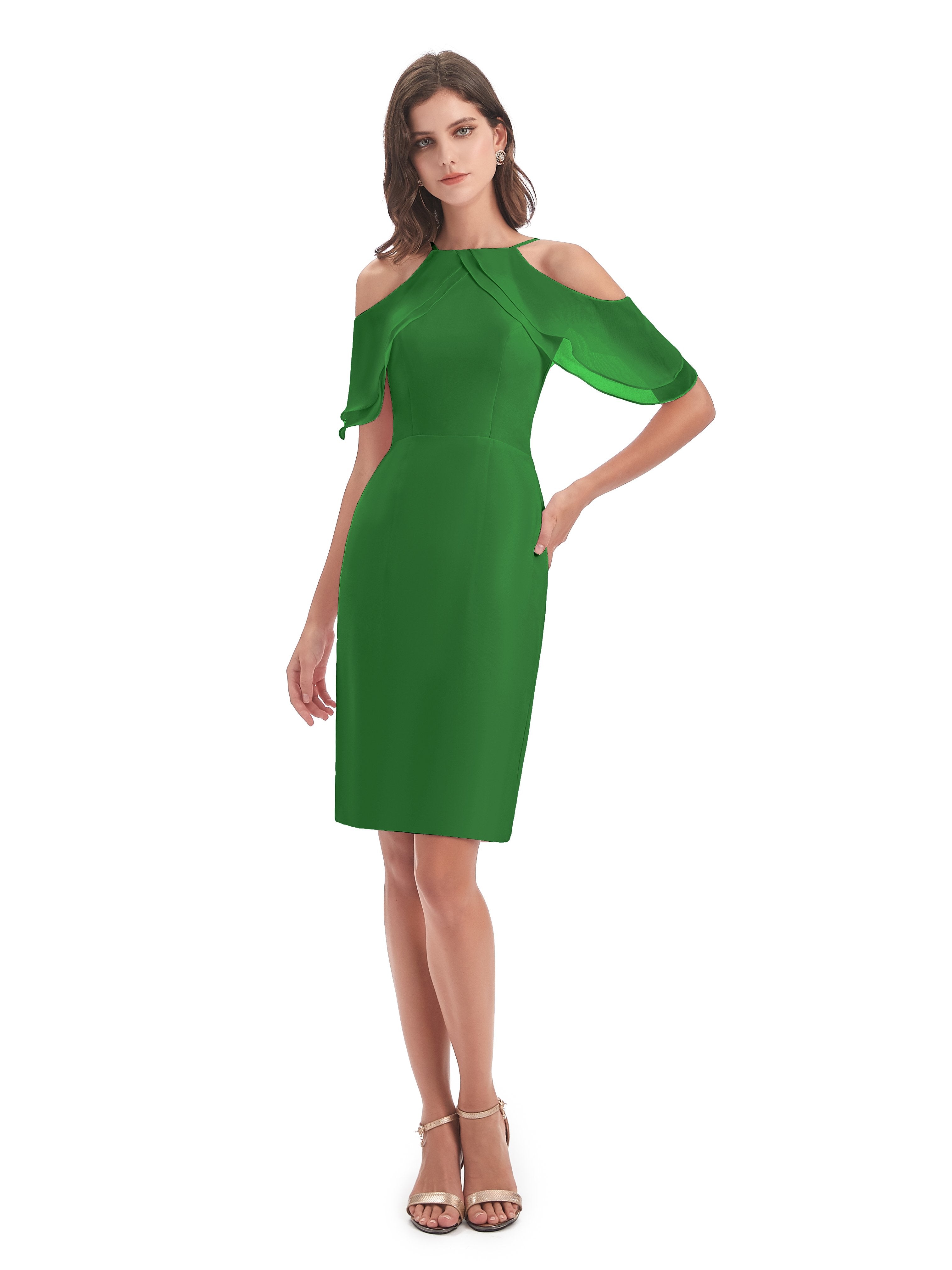 Aranza Off The Shoulder Knee Length Bridesmaid Dresses