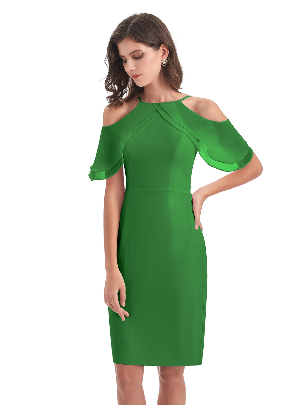 Aranza Off The Shoulder Knee Length Bridesmaid Dresses