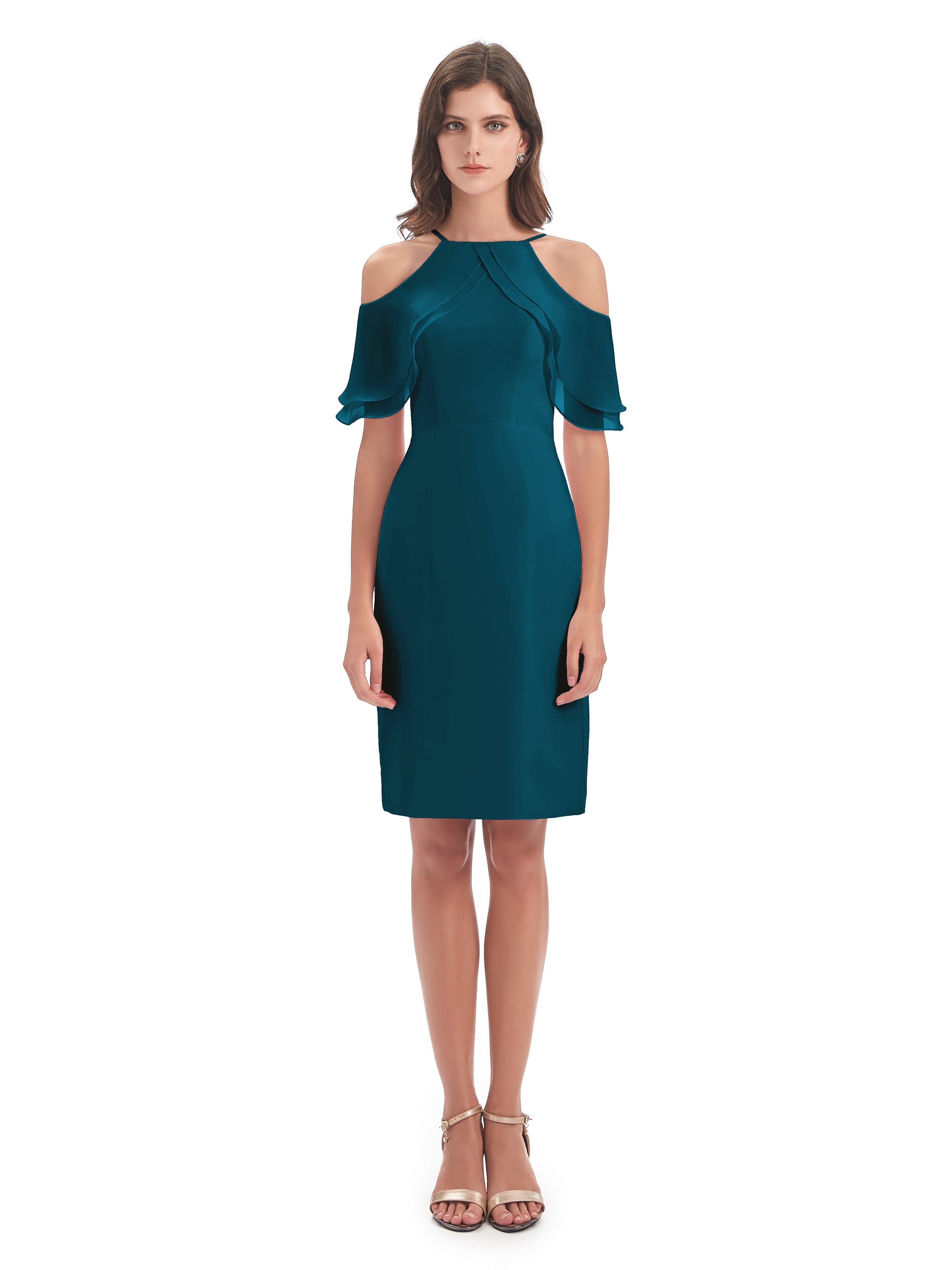 Aranza Off The Shoulder Knee Length Bridesmaid Dresses