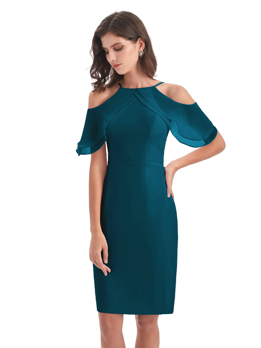 Aranza Off The Shoulder Knee Length Bridesmaid Dresses