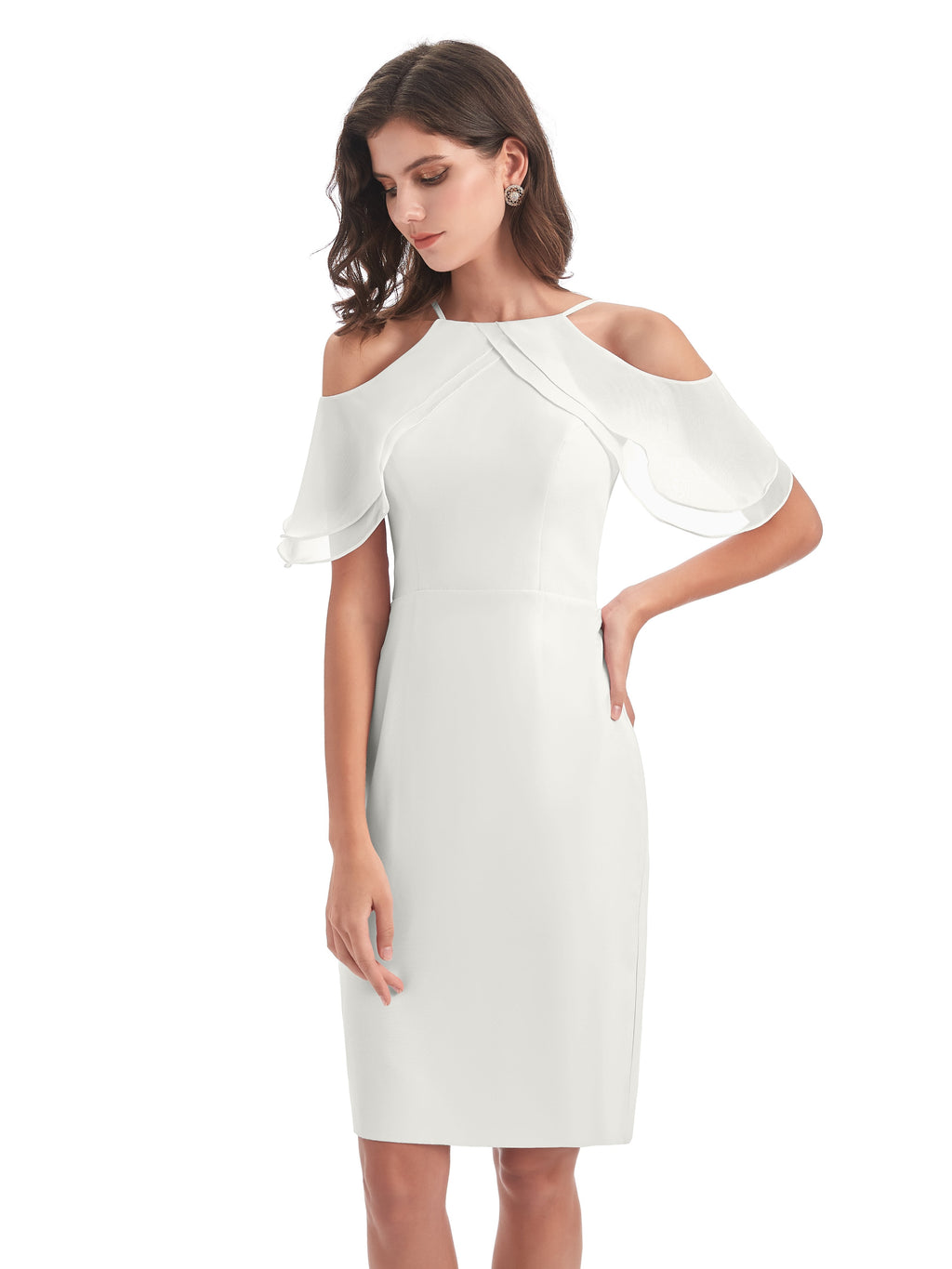 Aranza Off The Shoulder Knee Length Bridesmaid Dresses