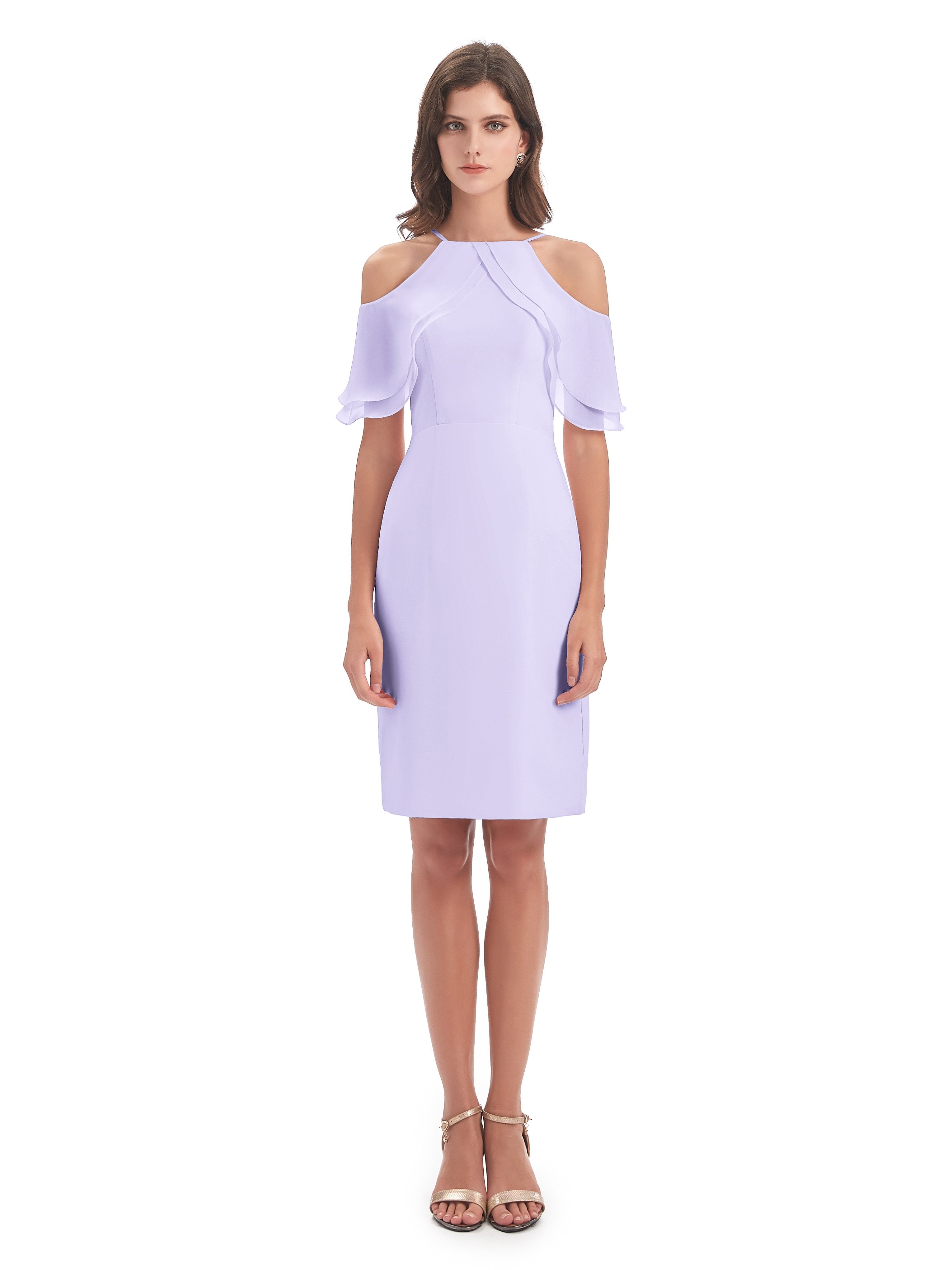 Aranza Off The Shoulder Knee Length Bridesmaid Dresses