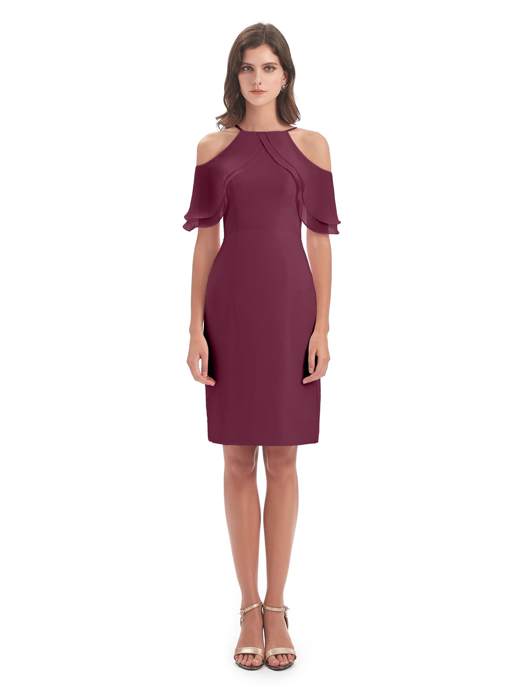 Aranza Off The Shoulder Knee Length Bridesmaid Dresses