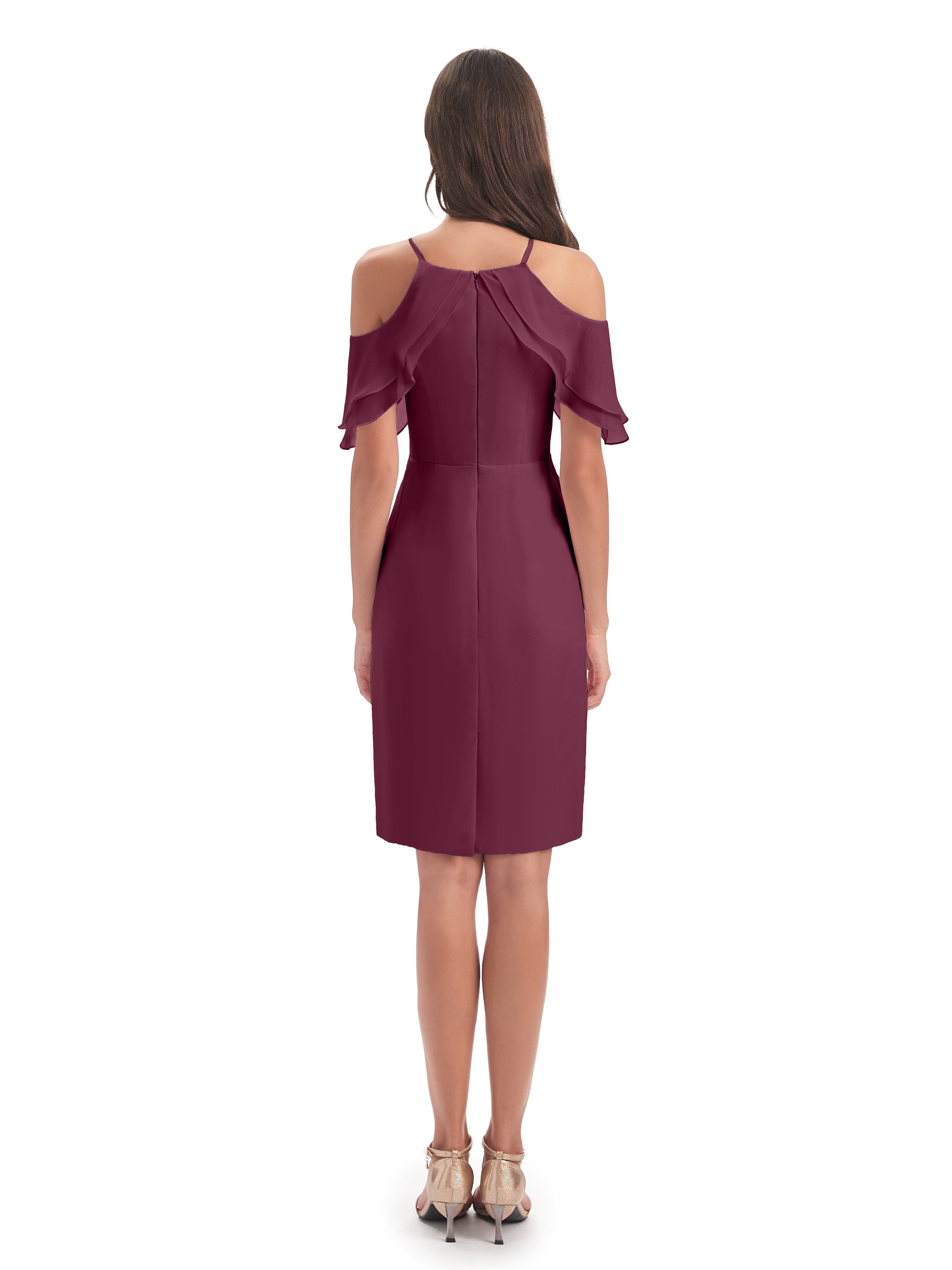 Aranza Off The Shoulder Knee Length Bridesmaid Dresses