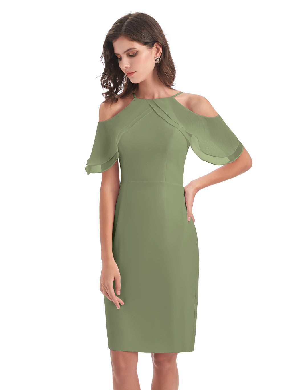 Aranza Off The Shoulder Knee Length Bridesmaid Dresses