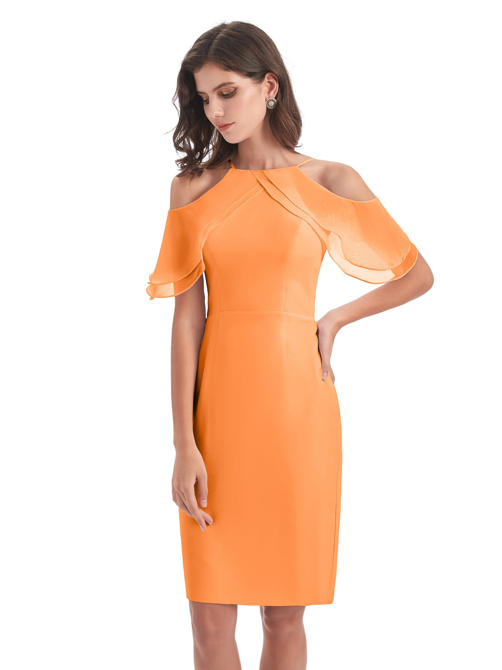 Aranza Off The Shoulder Knee Length Bridesmaid Dresses