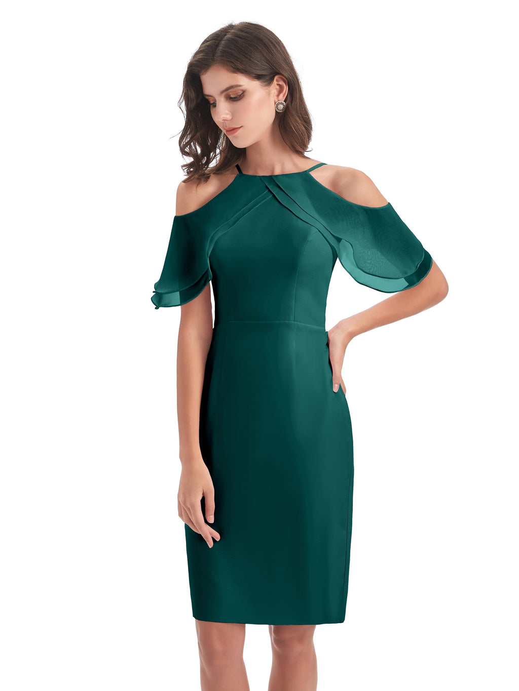 Aranza Off The Shoulder Knee Length Bridesmaid Dresses