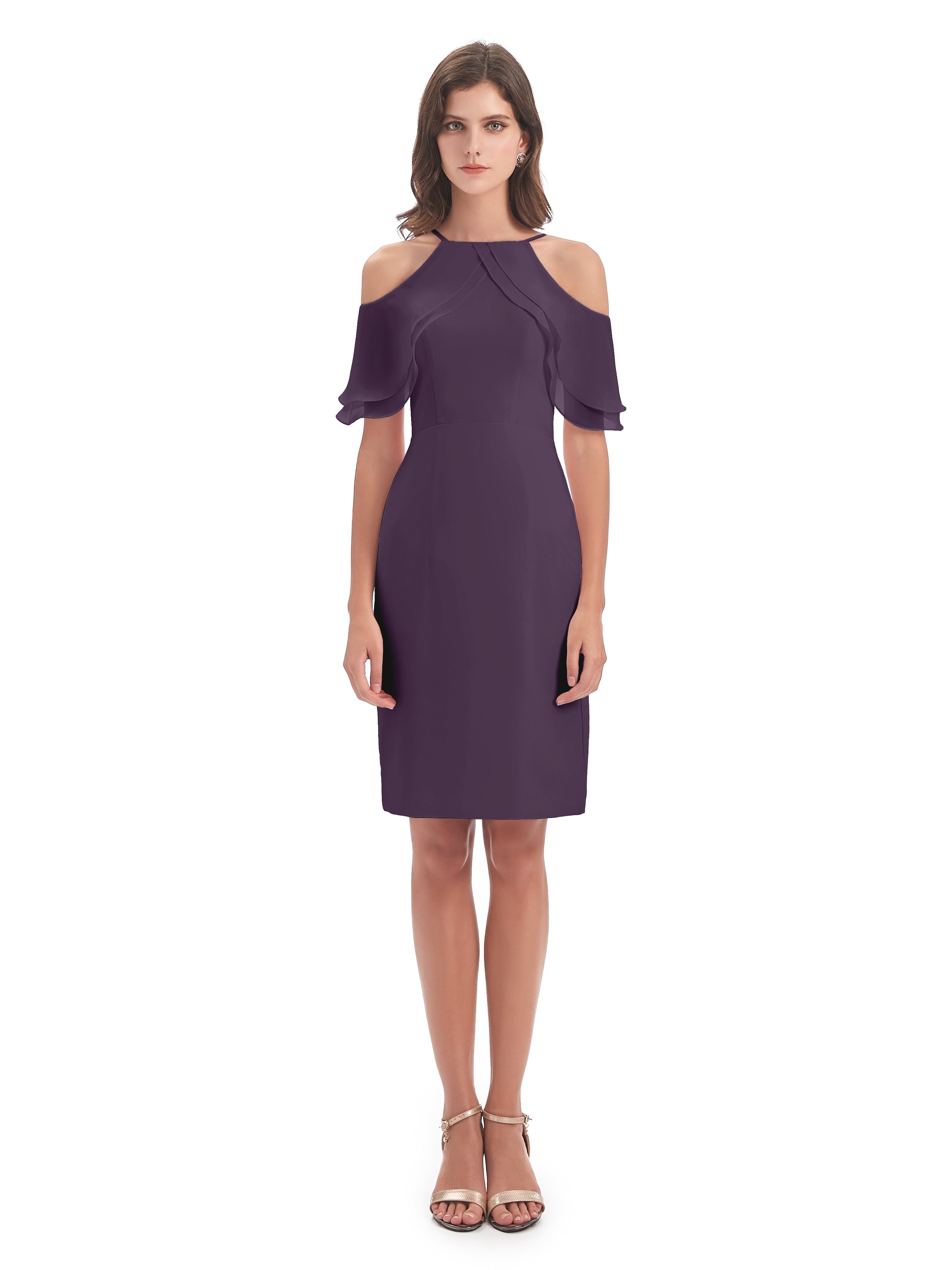 Aranza Off The Shoulder Knee Length Bridesmaid Dresses