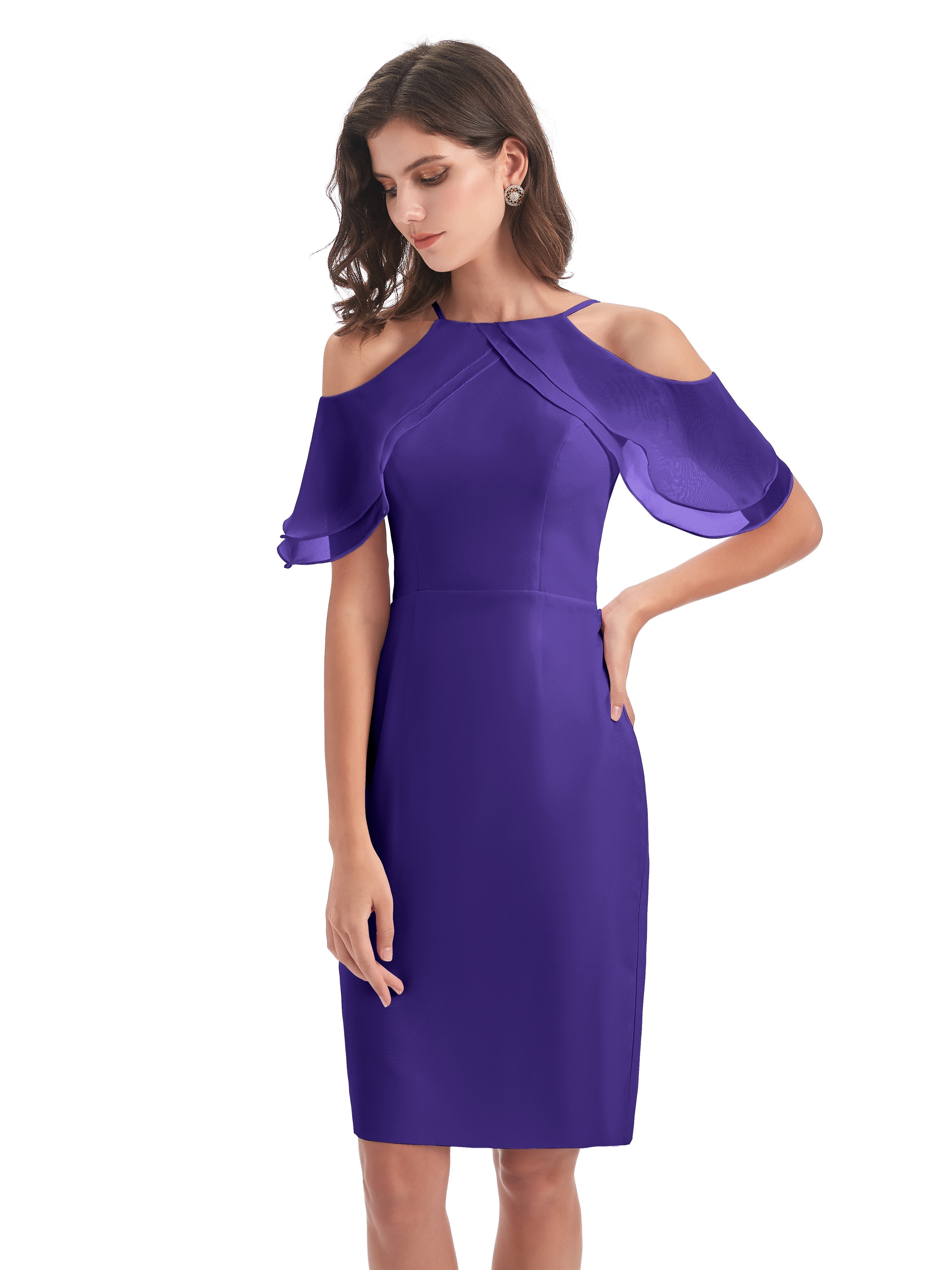 Aranza Off The Shoulder Knee Length Bridesmaid Dresses