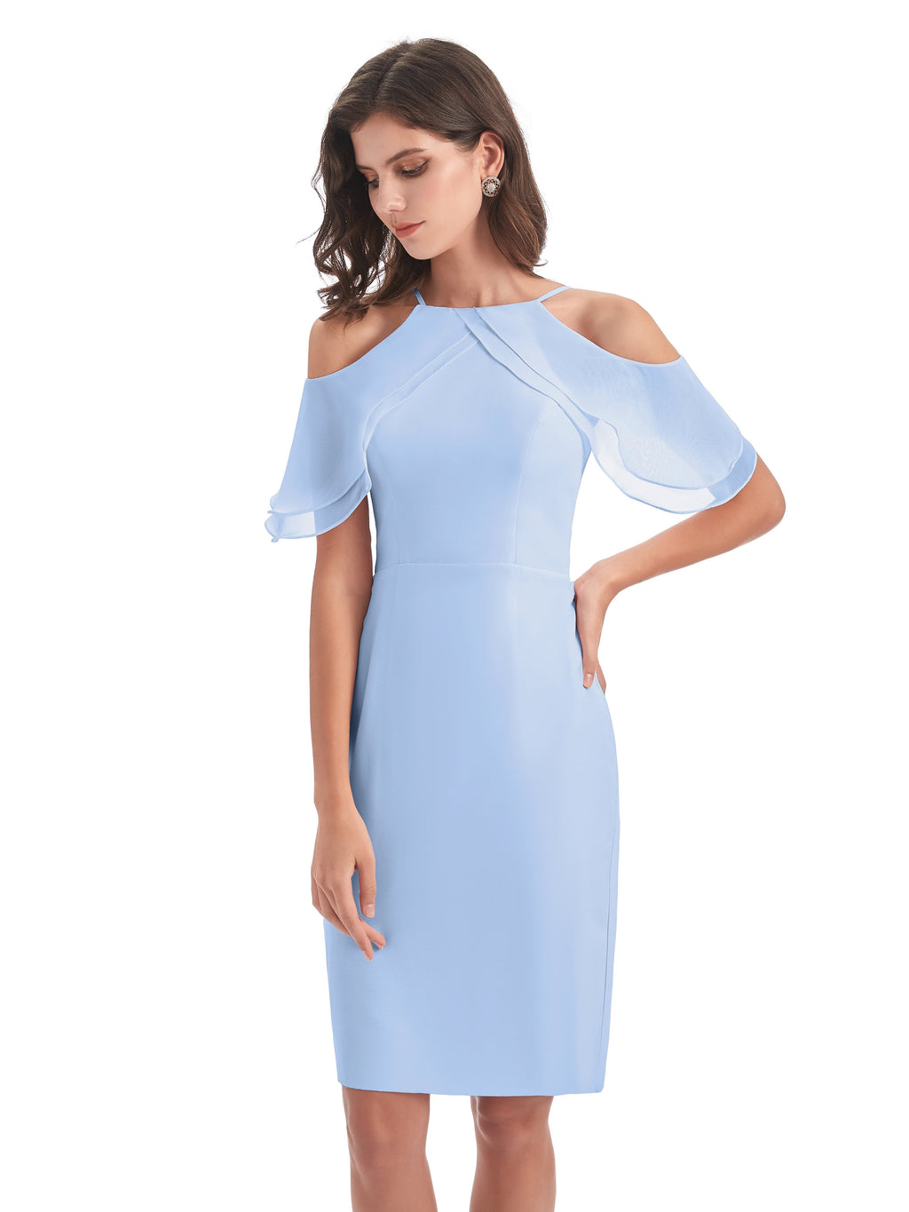 Aranza Off The Shoulder Knee Length Bridesmaid Dresses