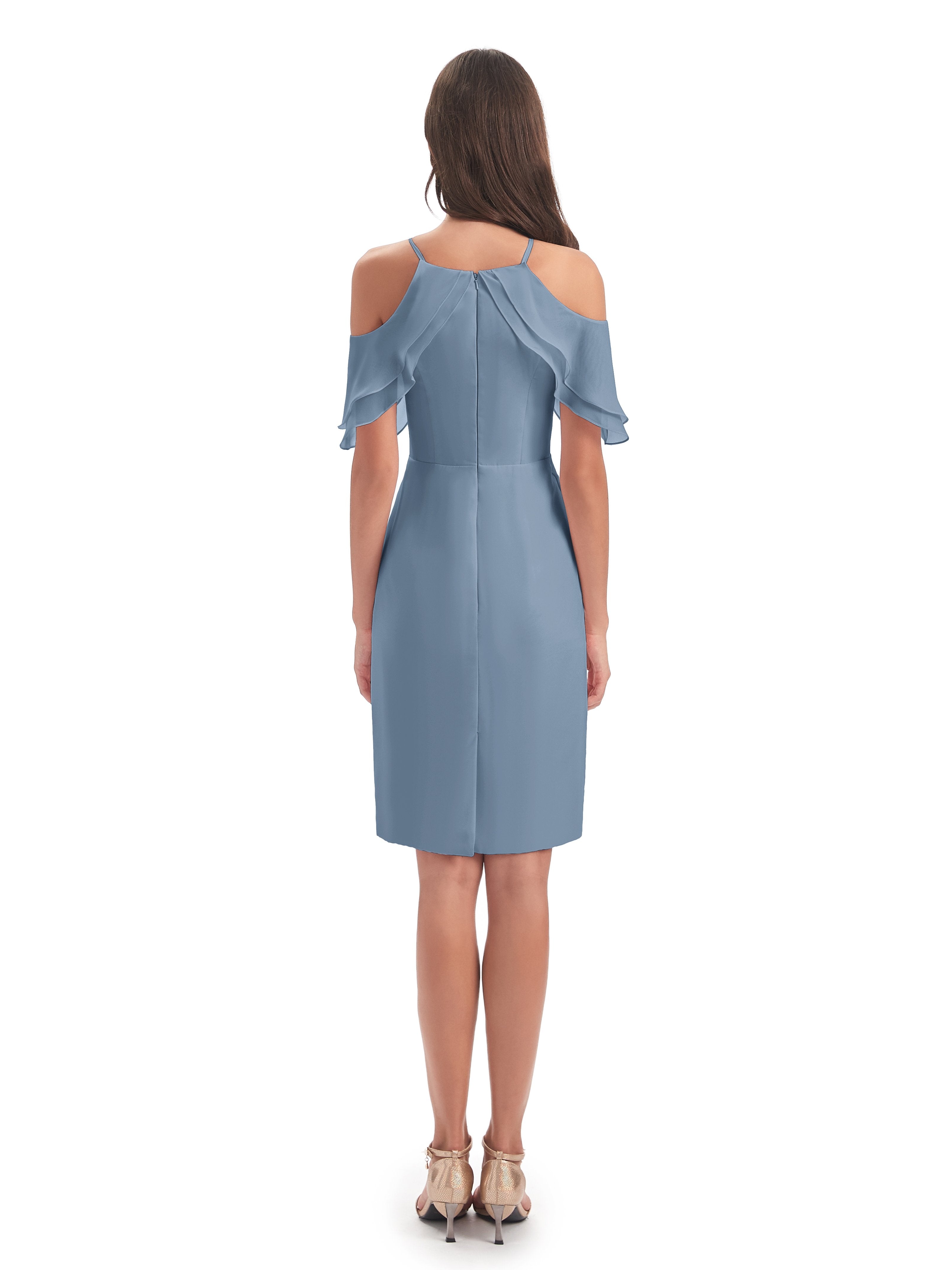 Aranza Off The Shoulder Knee Length Bridesmaid Dresses