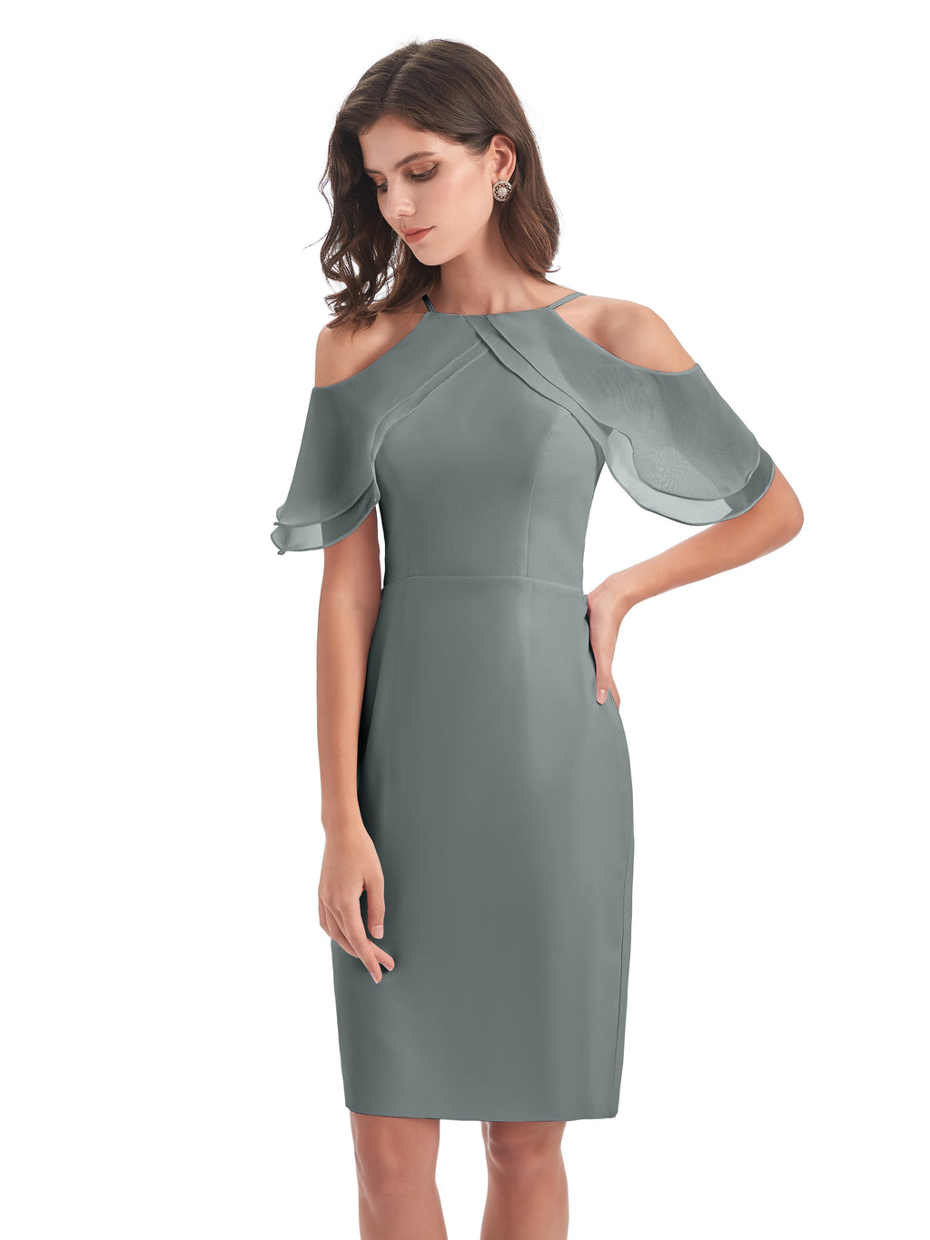Aranza Off The Shoulder Knee Length Bridesmaid Dresses