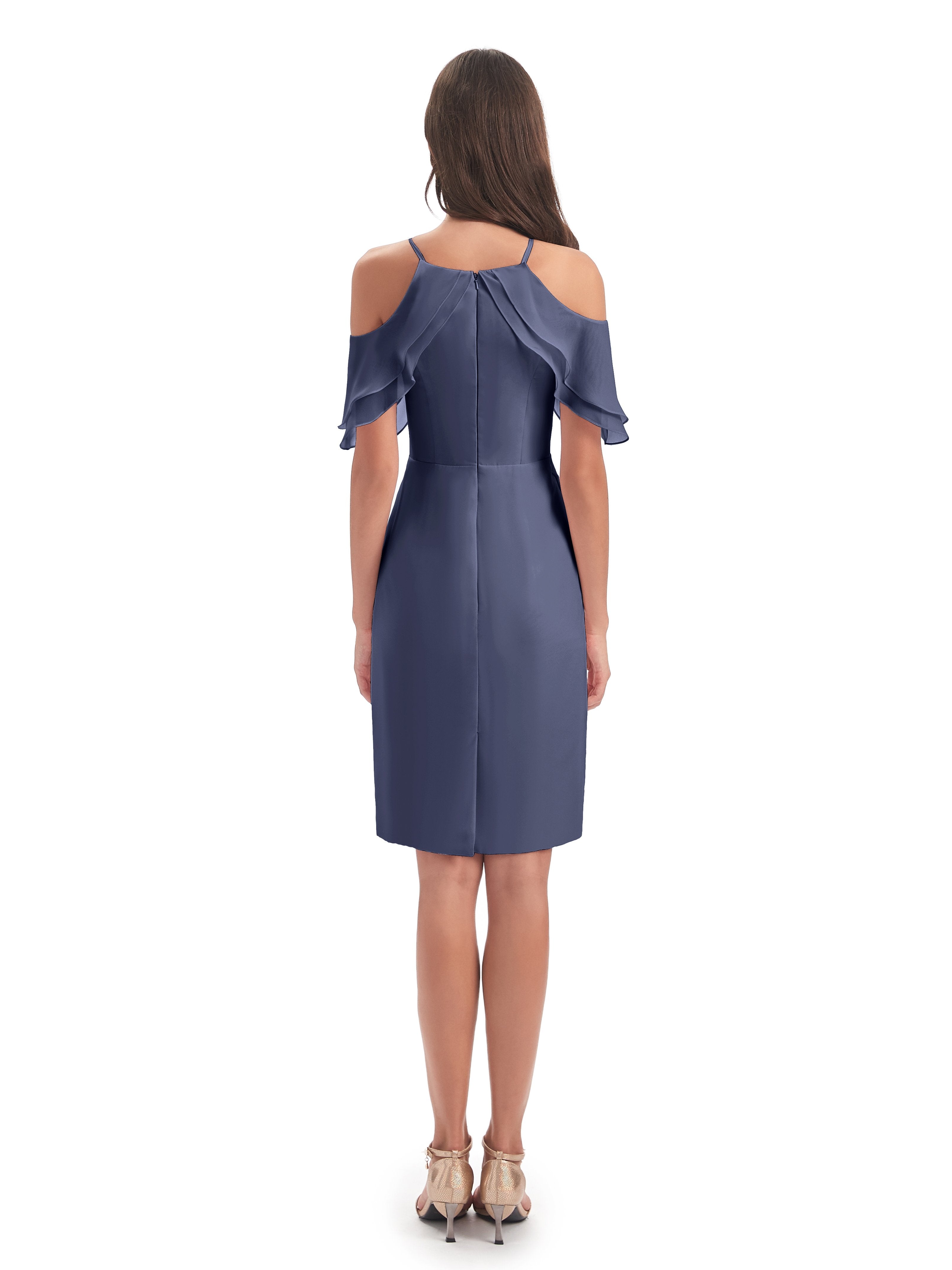 Aranza Off The Shoulder Knee Length Bridesmaid Dresses