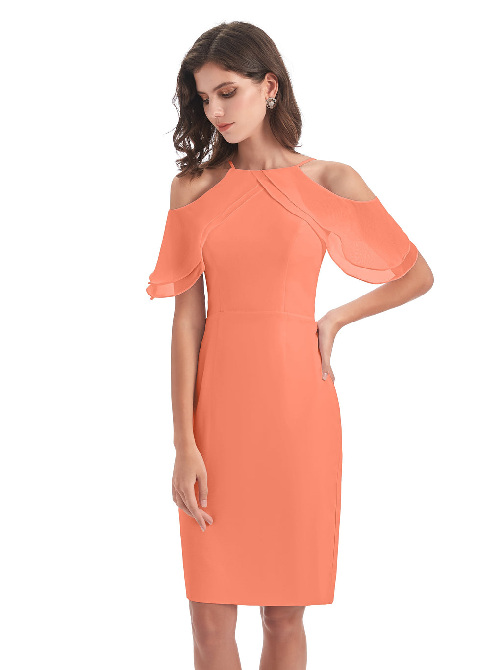 Aranza Off The Shoulder Knee Length Bridesmaid Dresses