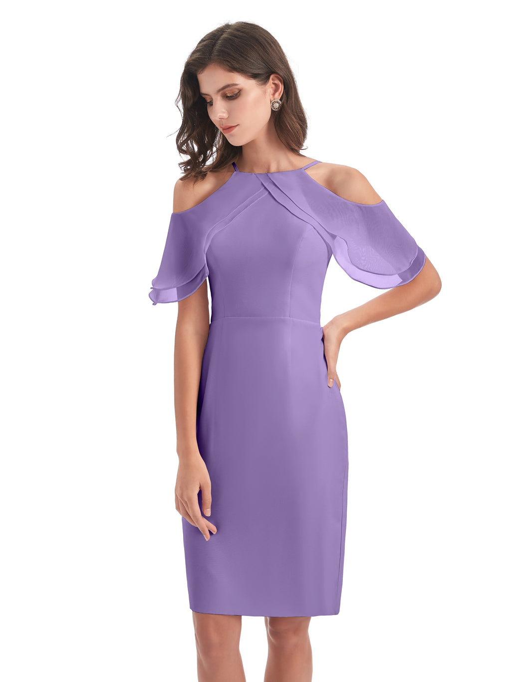 Aranza Off The Shoulder Knee Length Bridesmaid Dresses