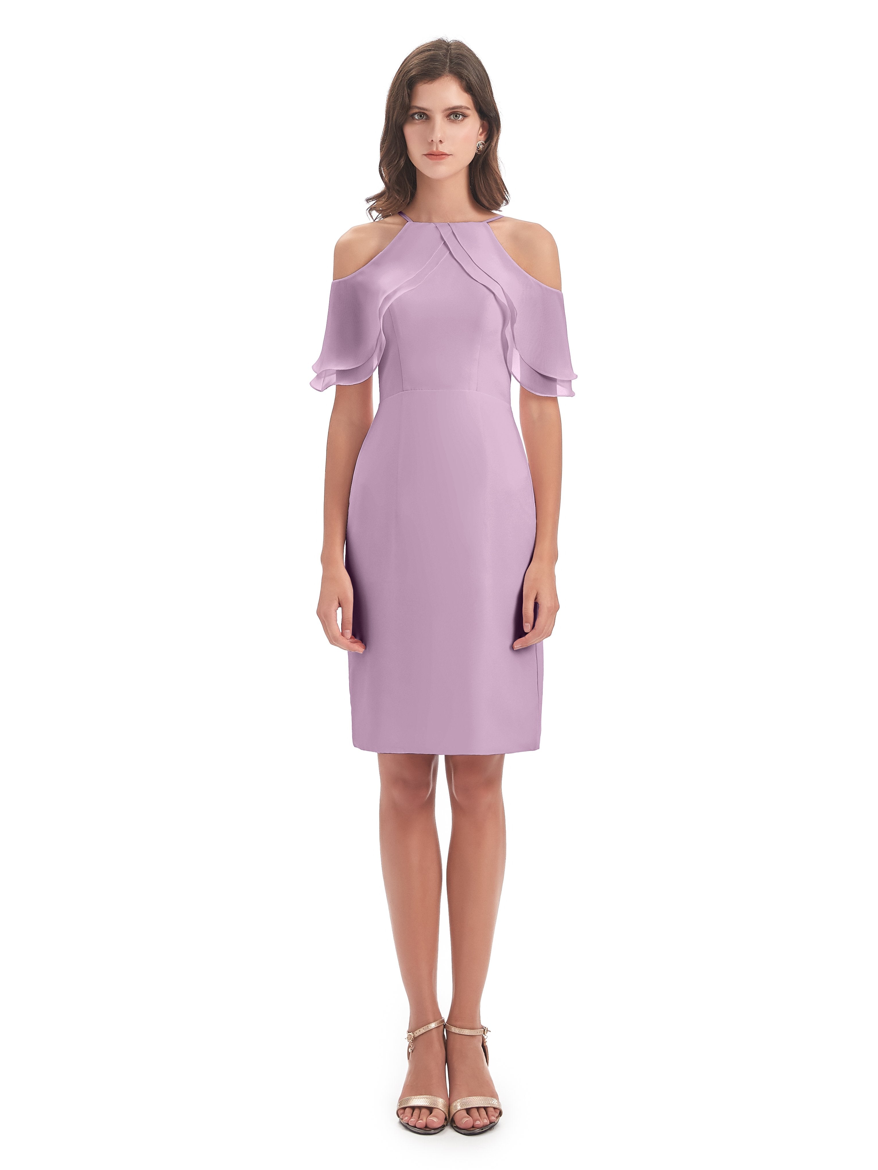 Aranza Off The Shoulder Knee Length Bridesmaid Dresses