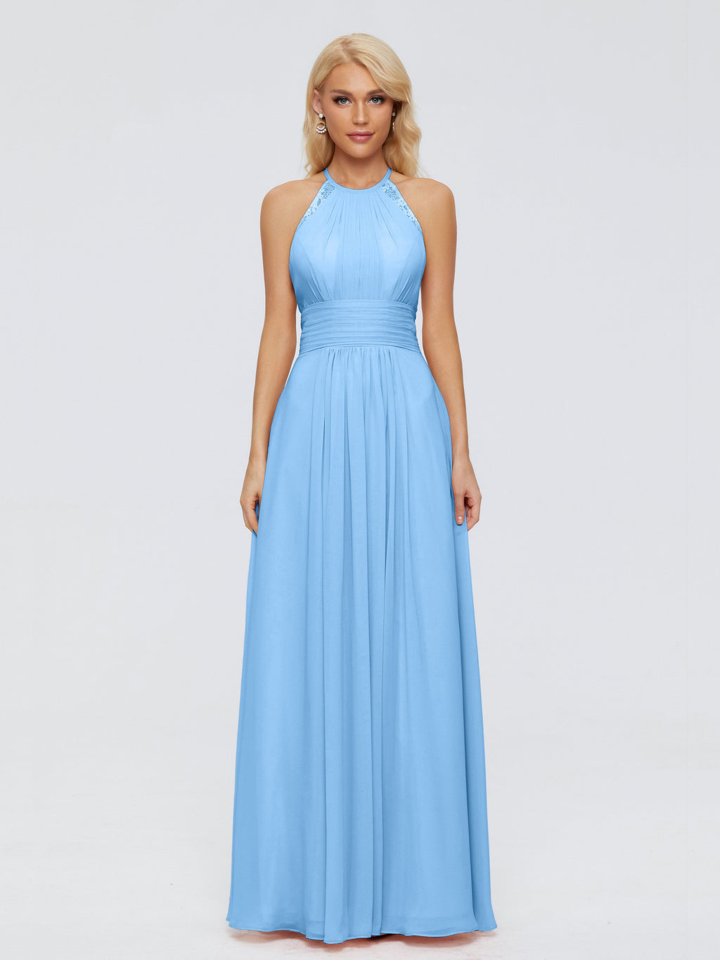 Arya Halter Chiffon Bridesmaid Dresses