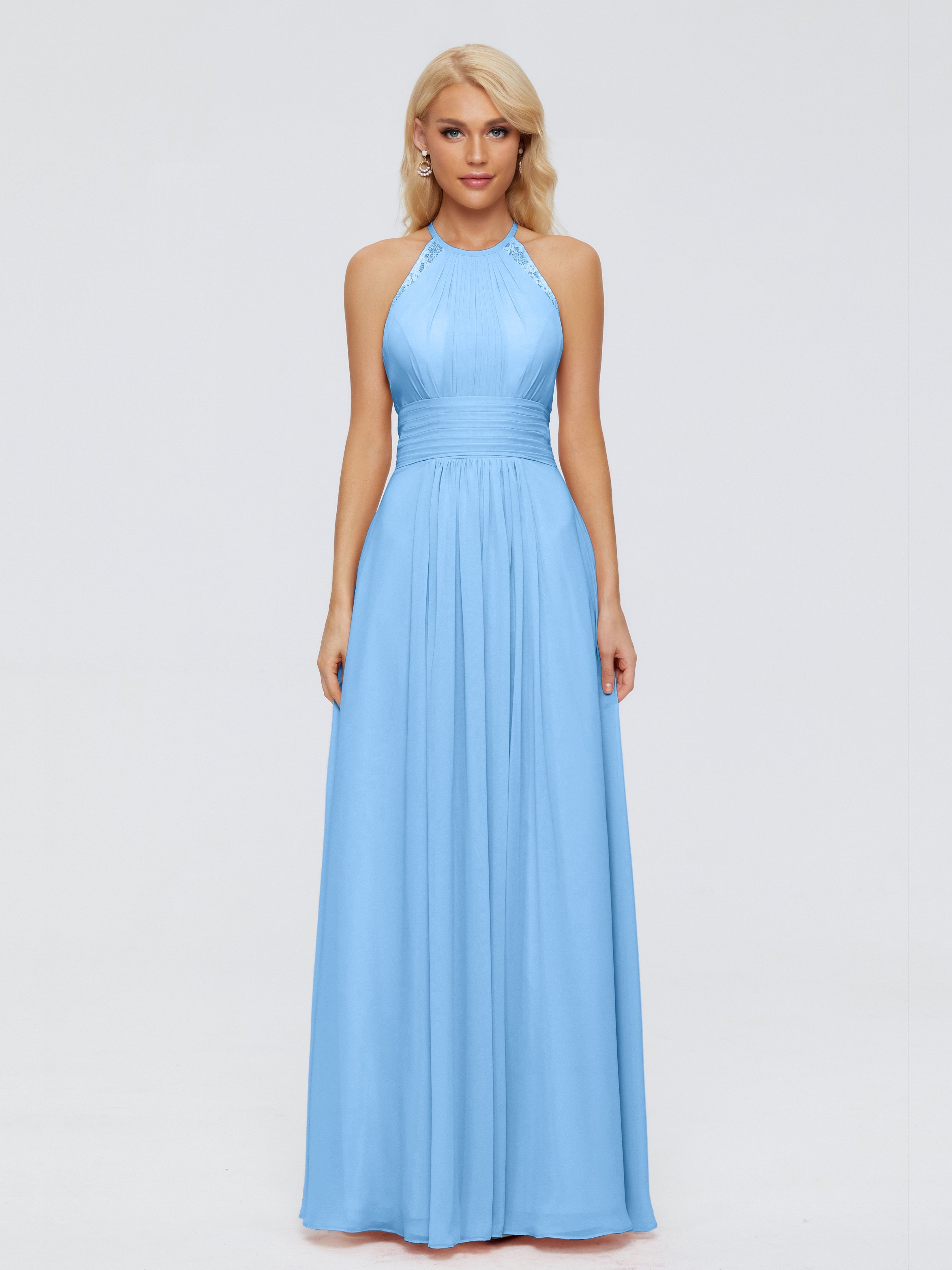 Arya Halter Chiffon Bridesmaid Dresses