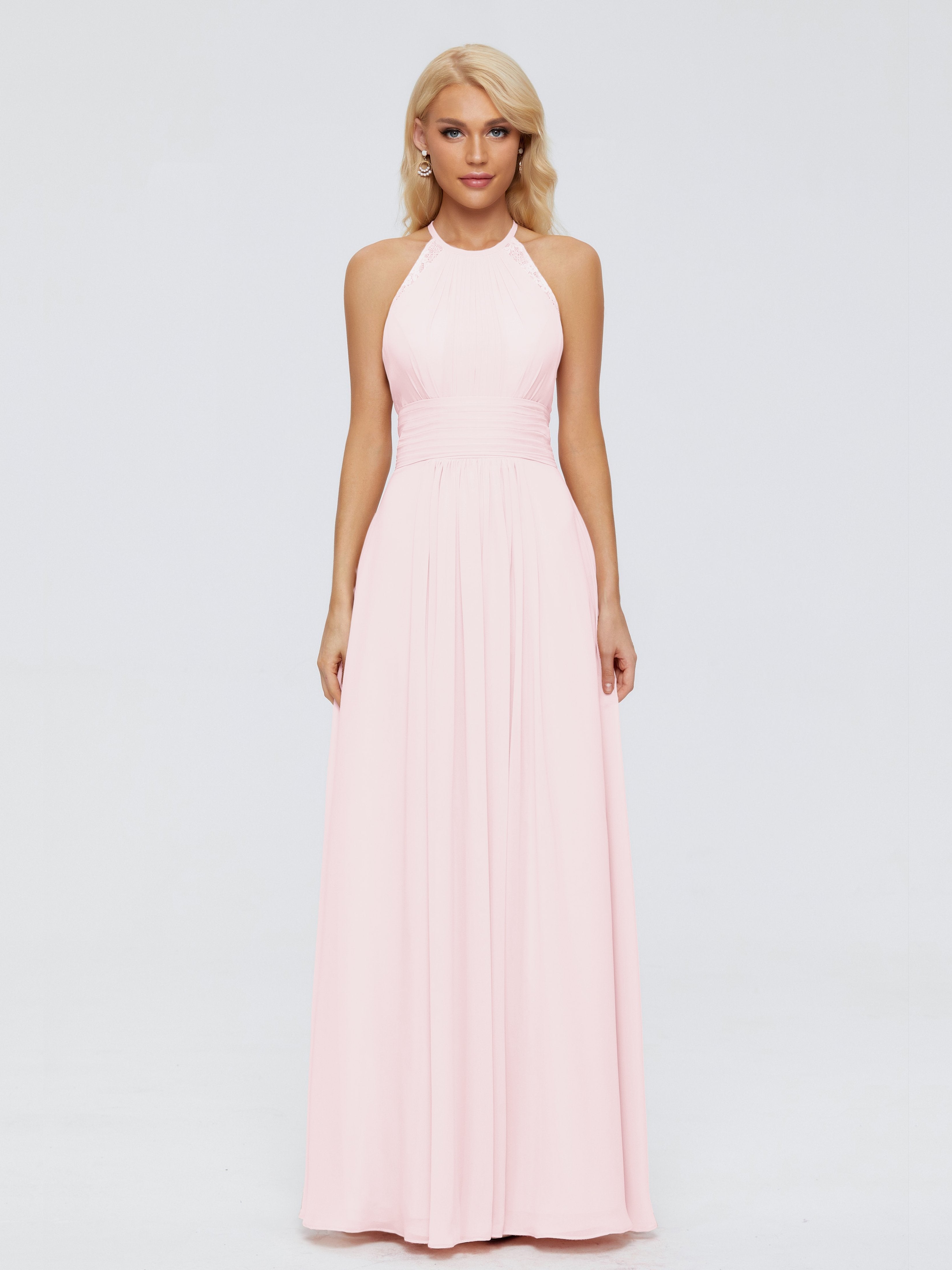 Arya Halter Chiffon Bridesmaid Dresses