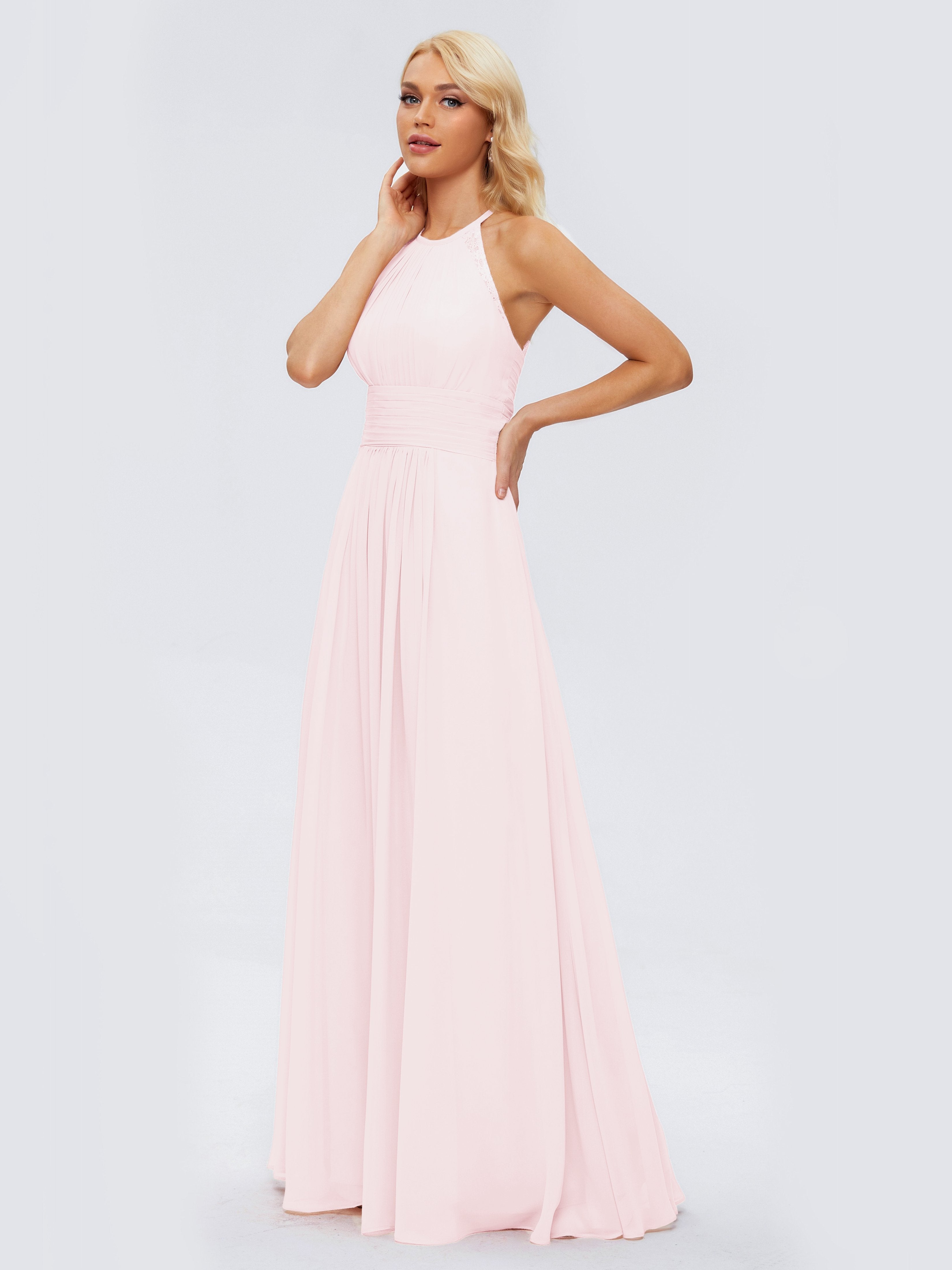 Arya Halter Chiffon Bridesmaid Dresses