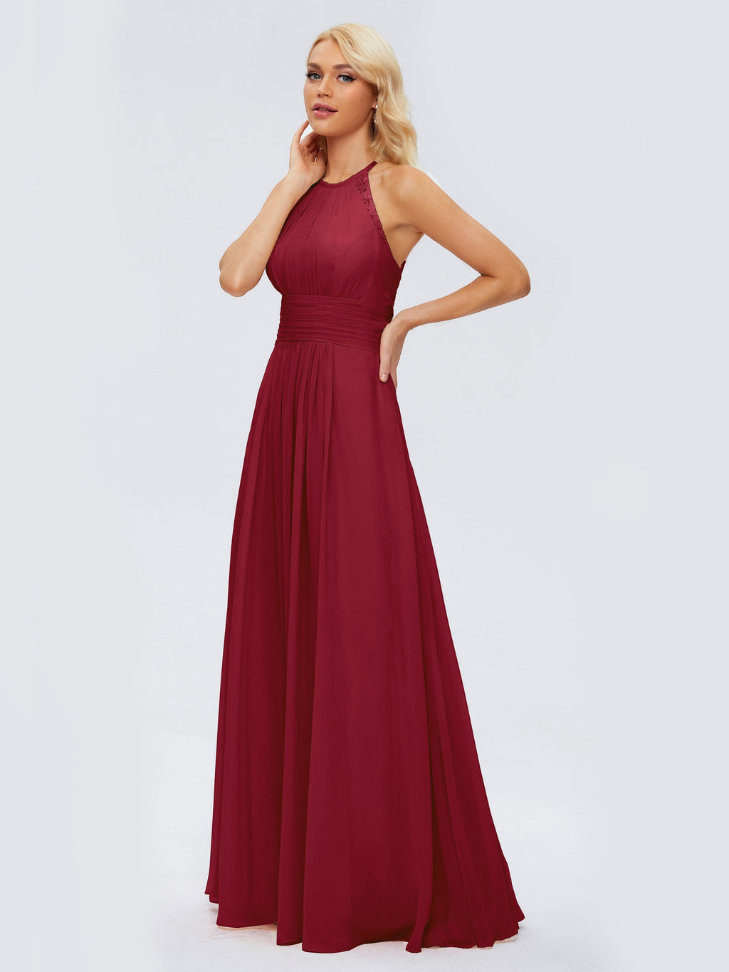 Arya Halter Chiffon Bridesmaid Dresses