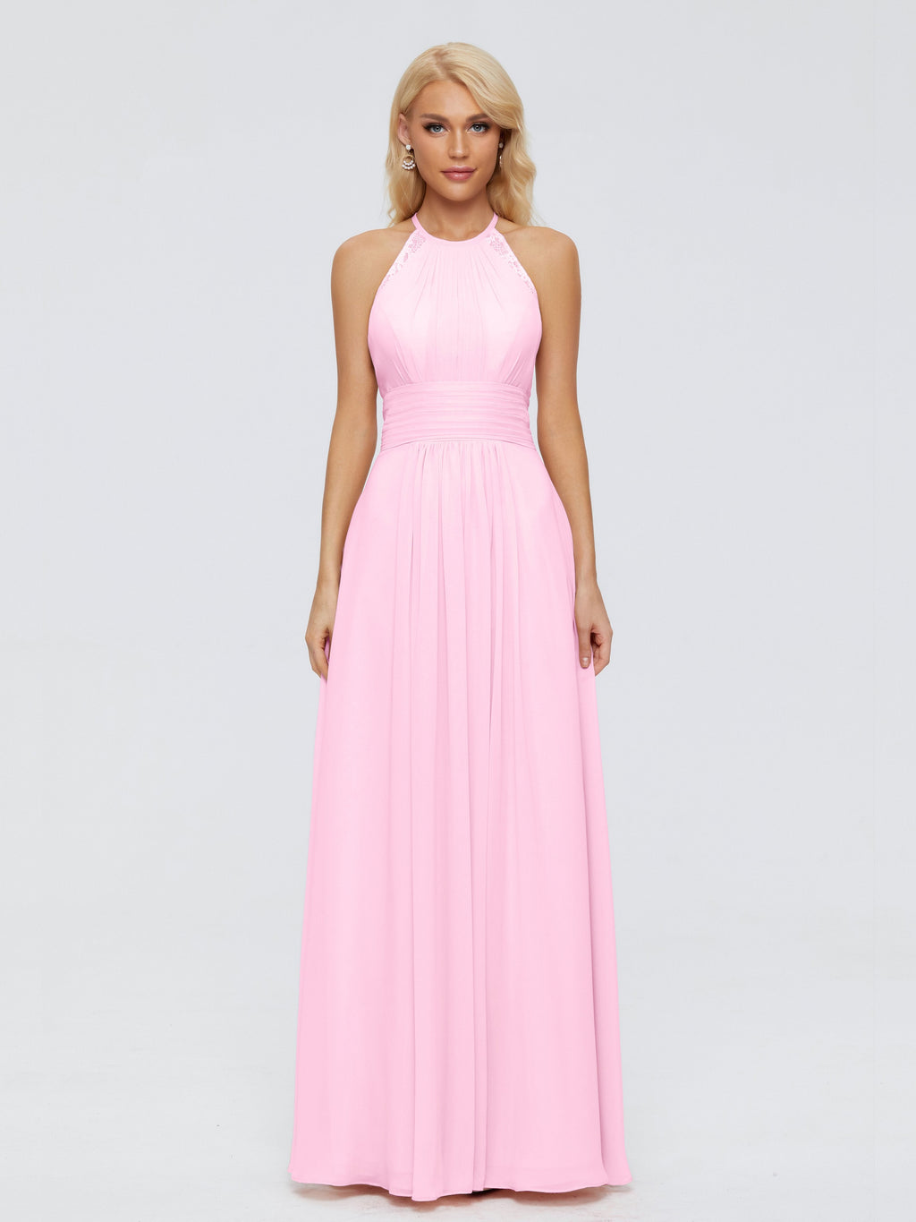 Arya Halter Chiffon Bridesmaid Dresses