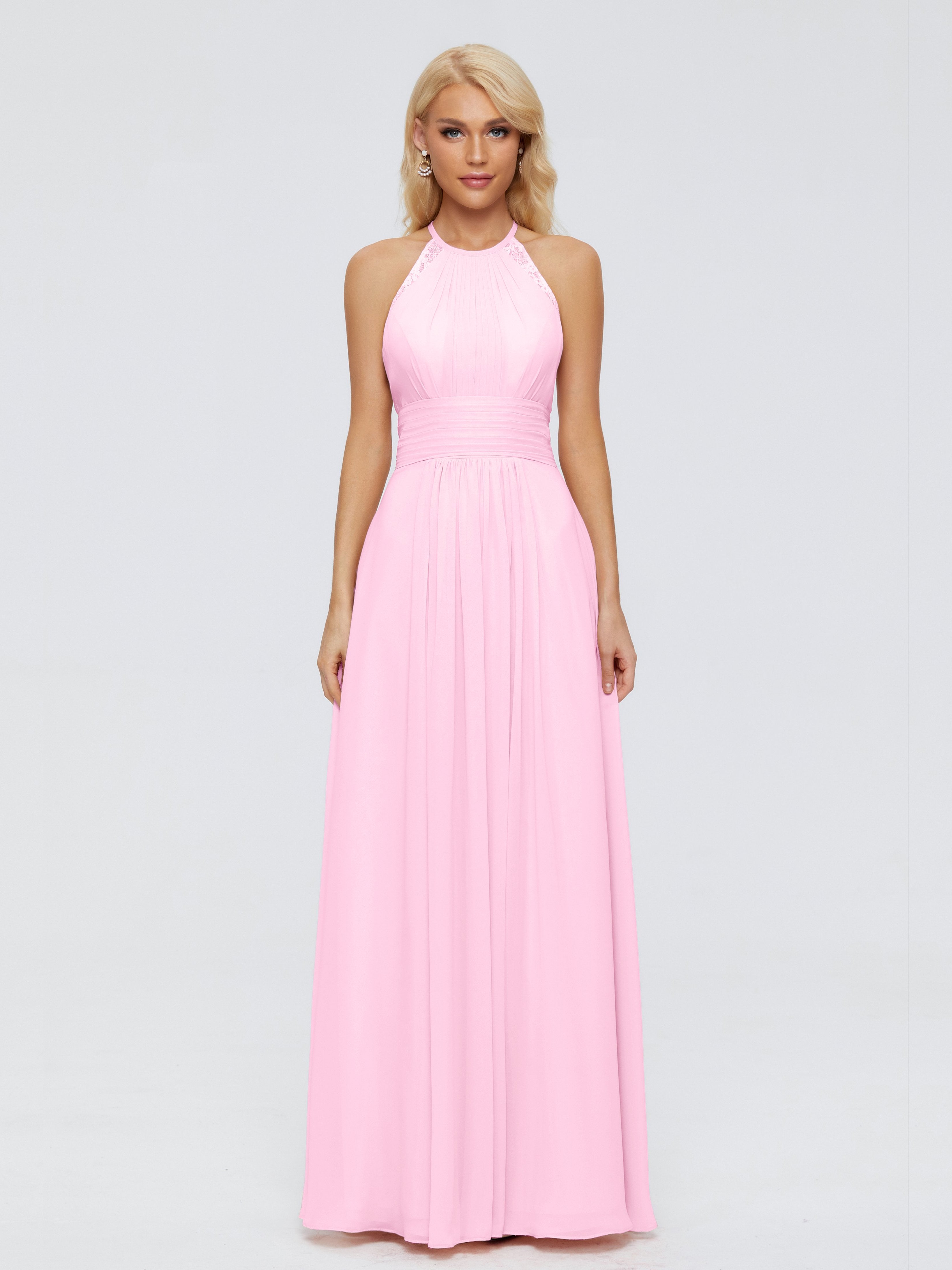 Arya Halter Chiffon Bridesmaid Dresses