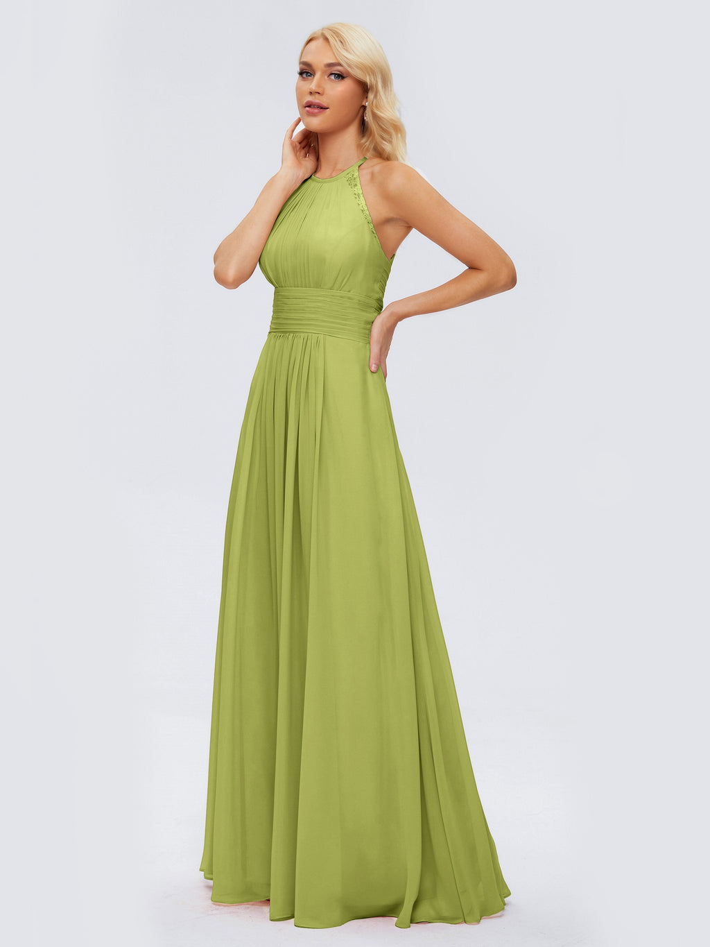 Arya Halter Chiffon Bridesmaid Dresses
