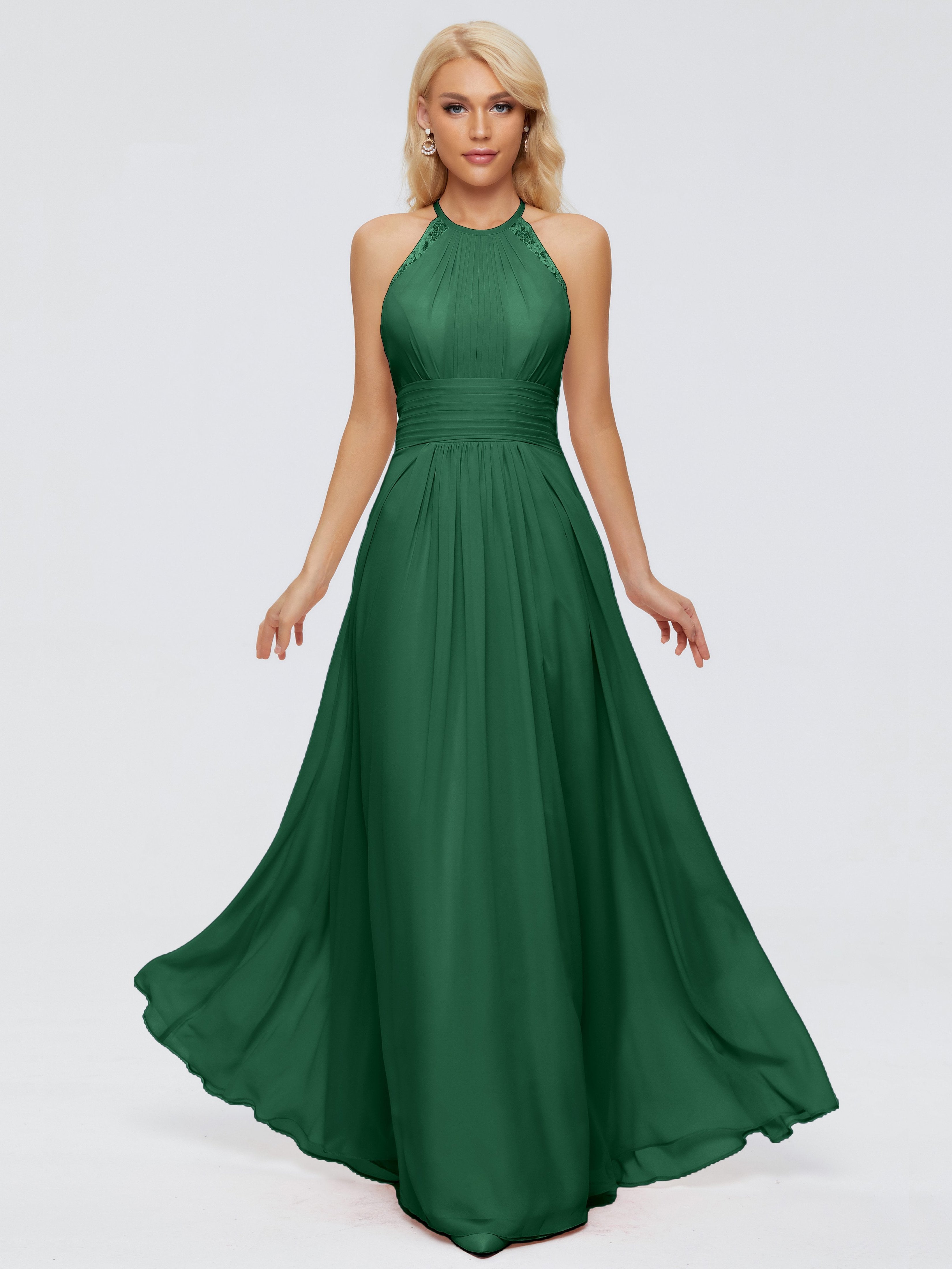 Arya Halter Chiffon Bridesmaid Dresses