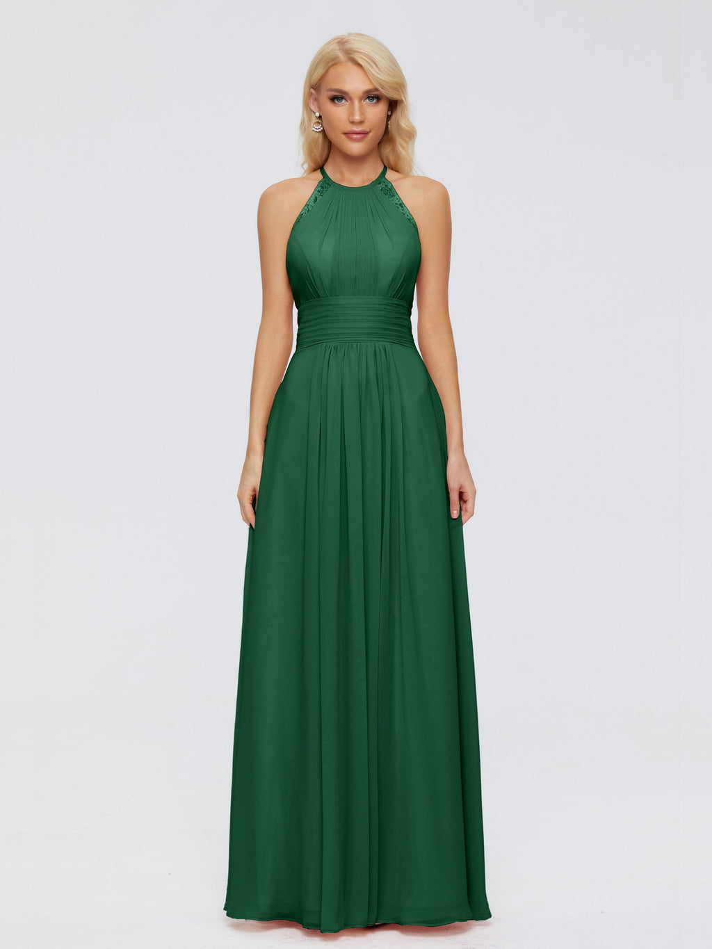 Arya Halter Chiffon Bridesmaid Dresses